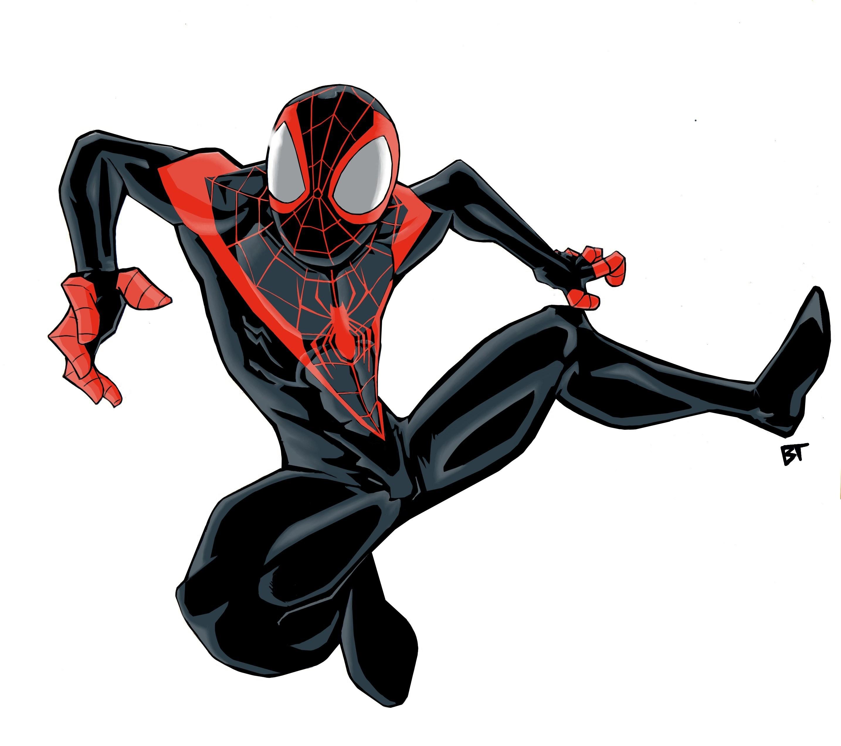 Miles Morales Cartoon Art Wallpapers