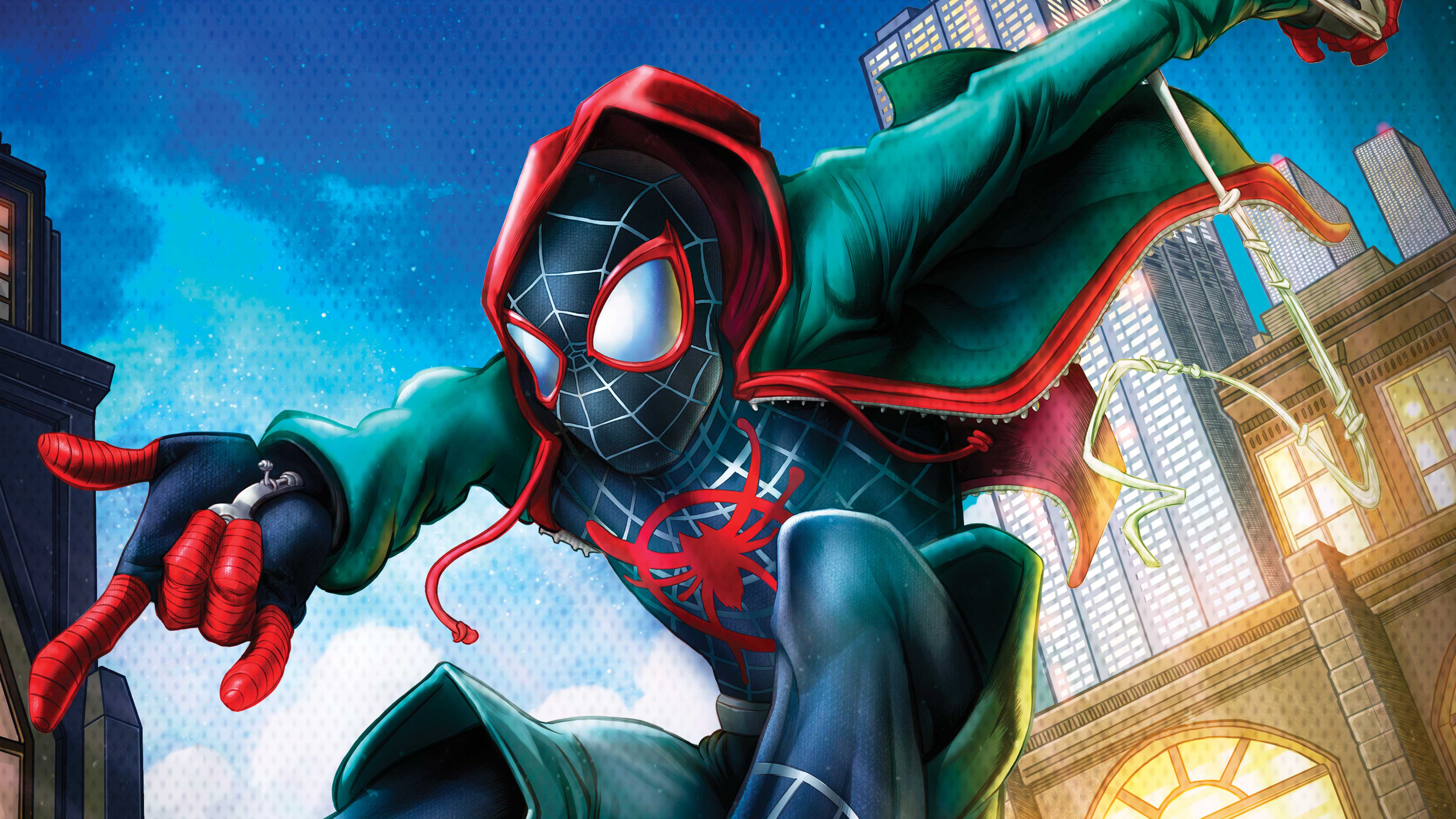 Miles Morales Cartoon Art Wallpapers