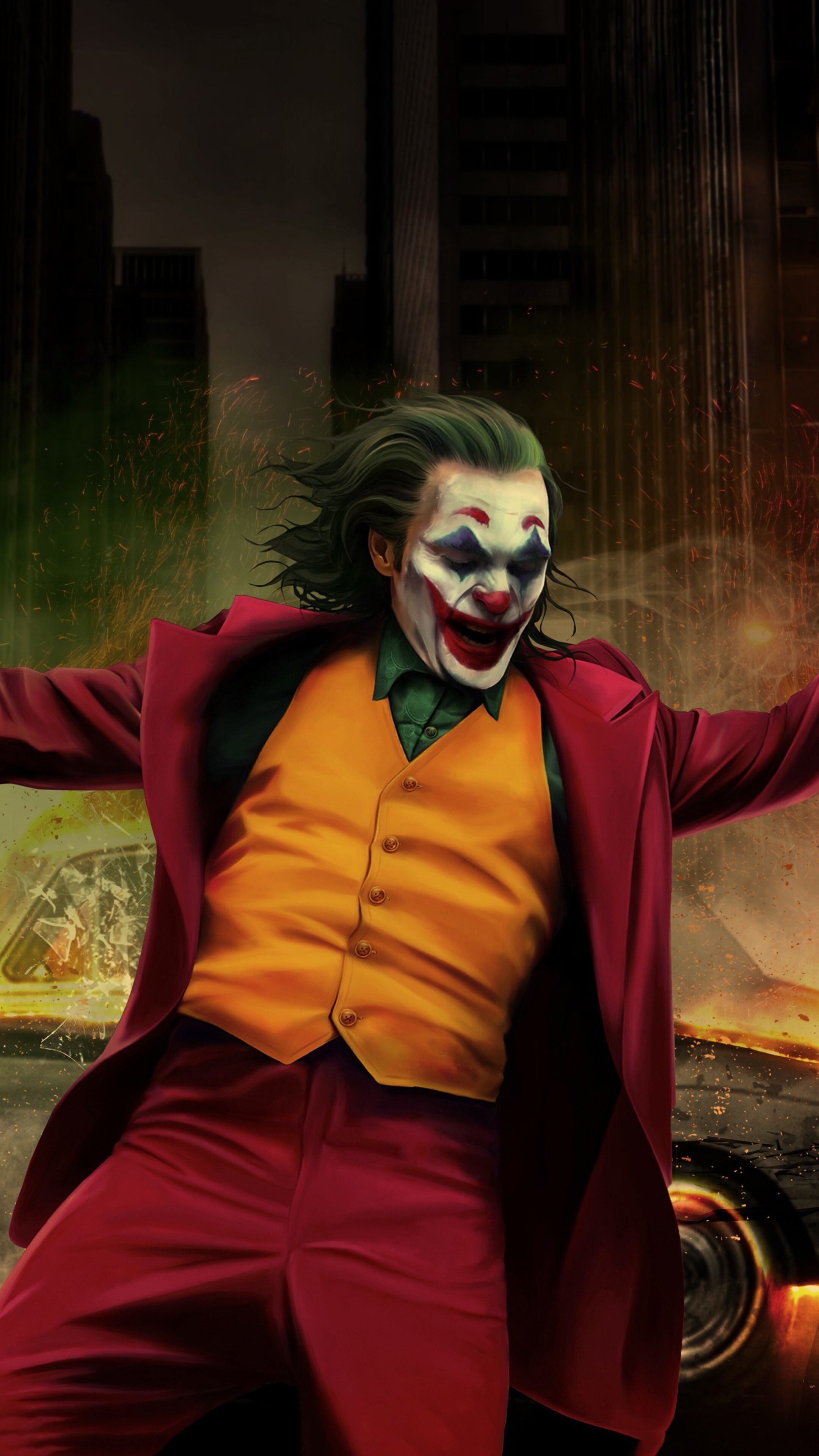 New Joaquin Phoenix Joker Art Wallpapers