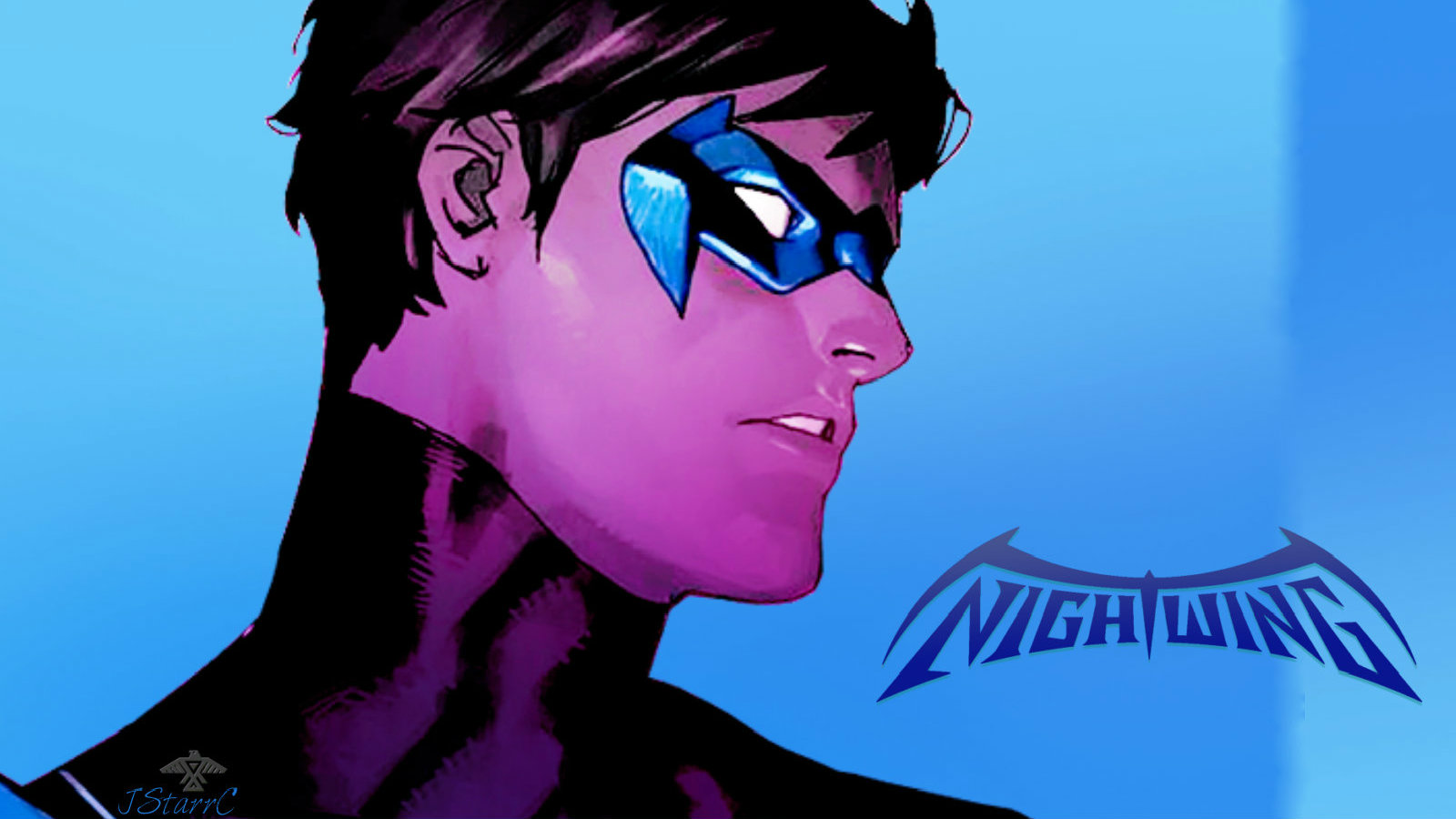 Nightwing Fighting Art Wallpapers