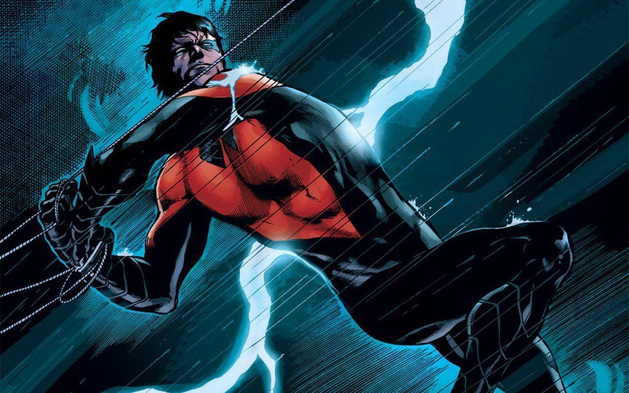 Nightwing Fighting Art Wallpapers