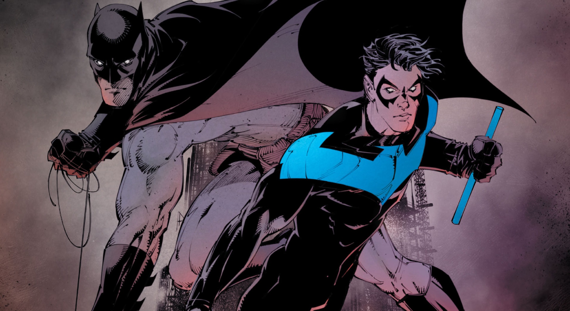 Nightwing Fighting Art Wallpapers