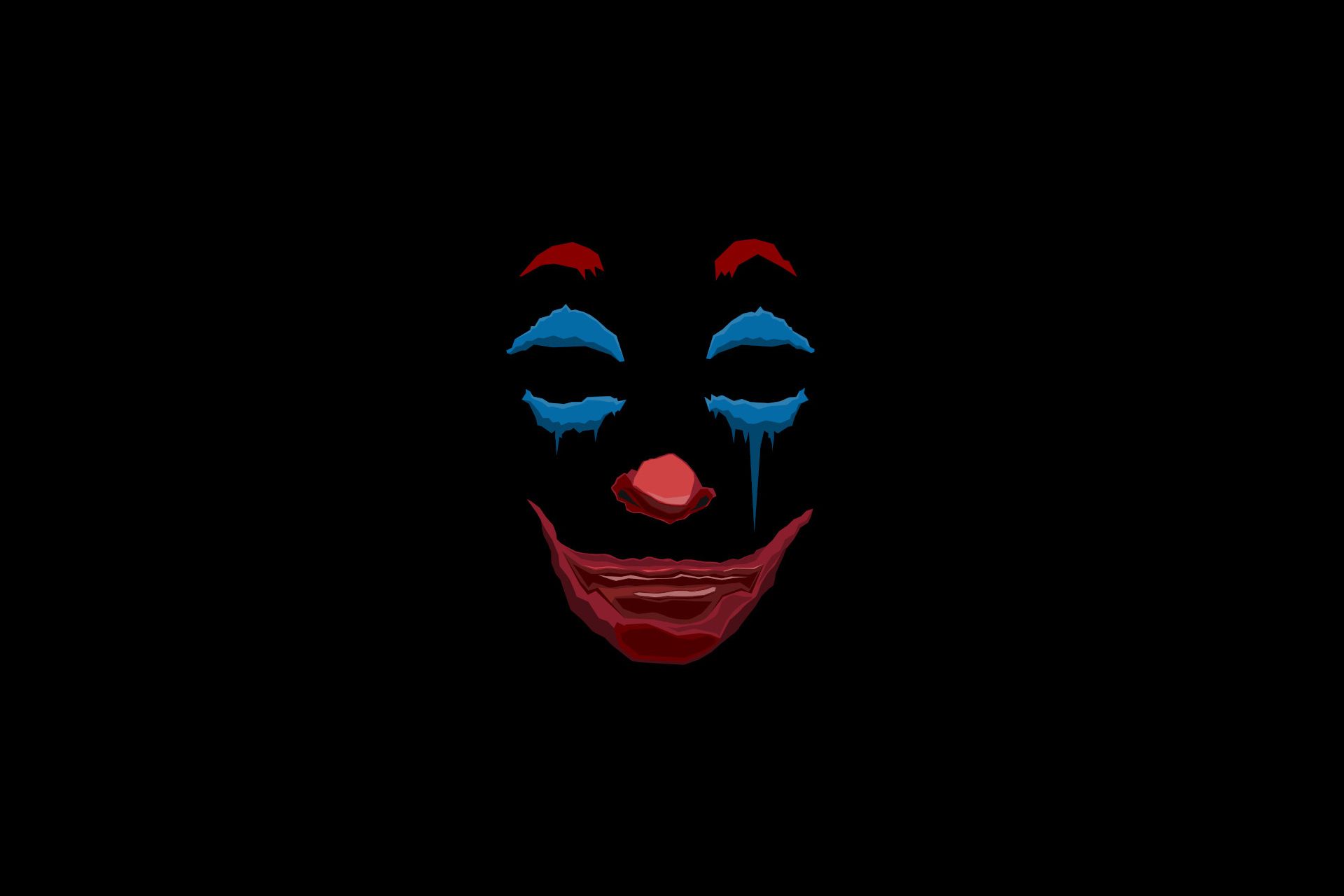 Scary Joker Minimal 4K Wallpapers