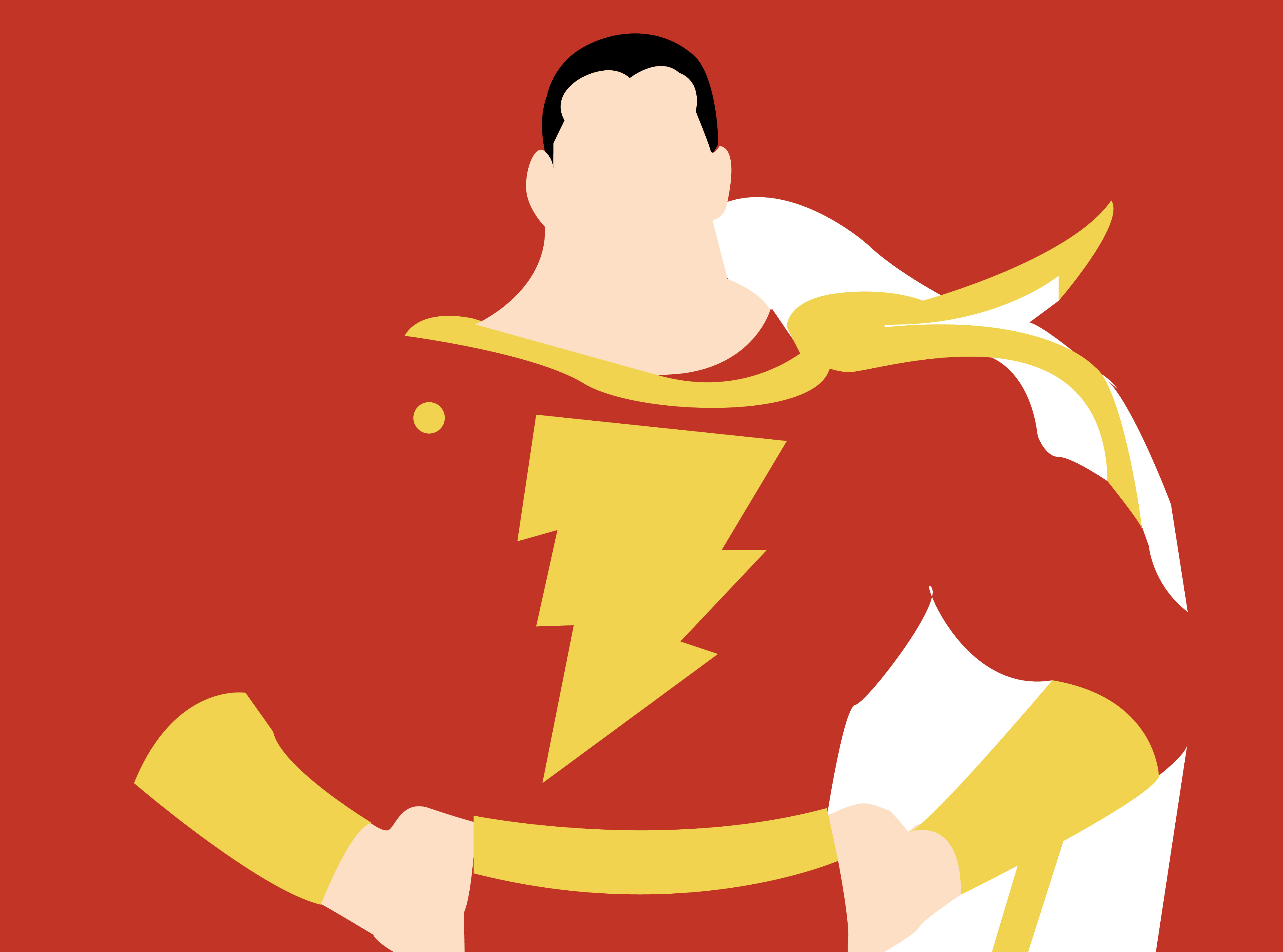 Shazam Minimal Artwork Wallpapers