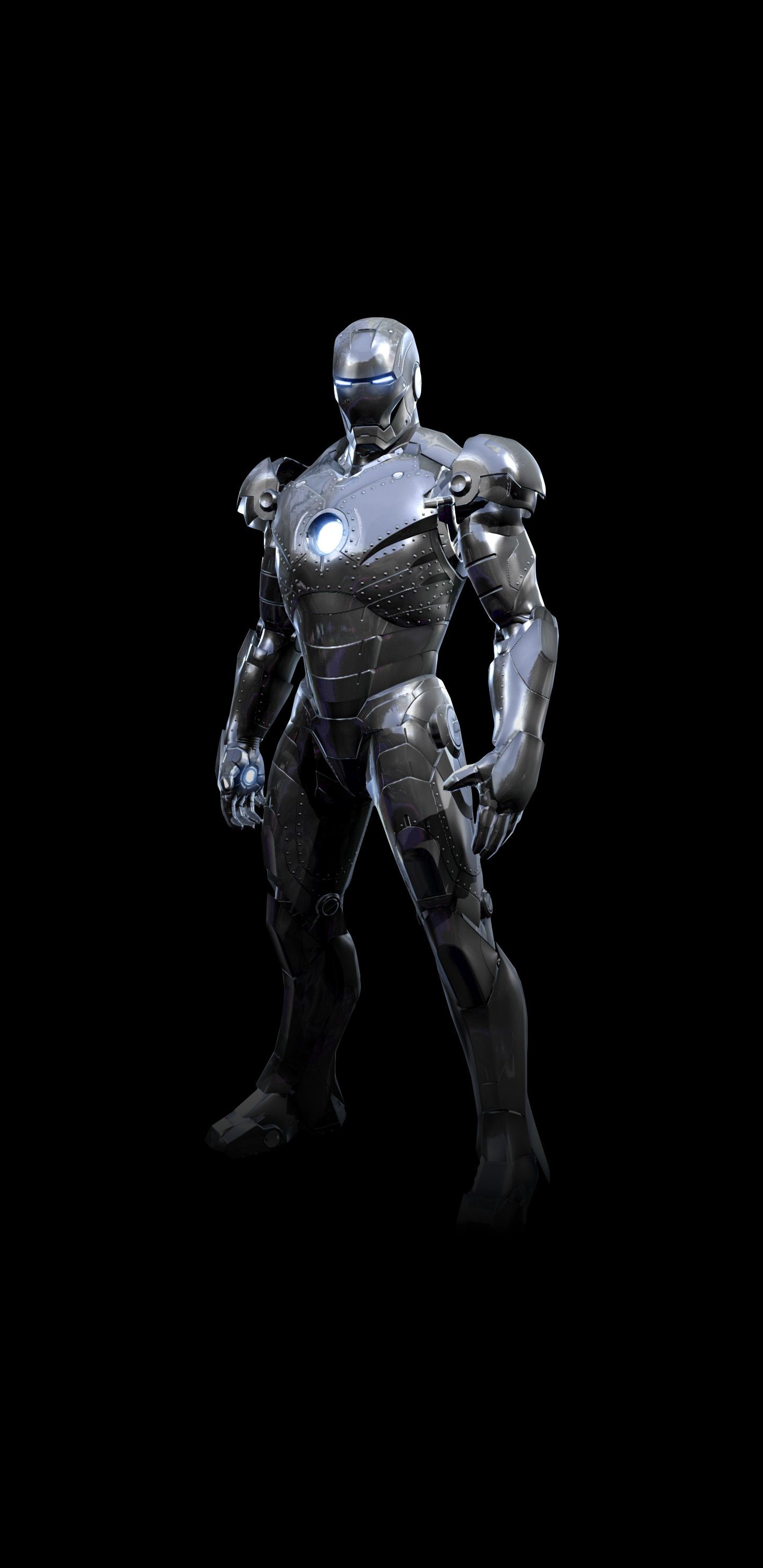Silver Iron Man Suit 4K Wallpapers