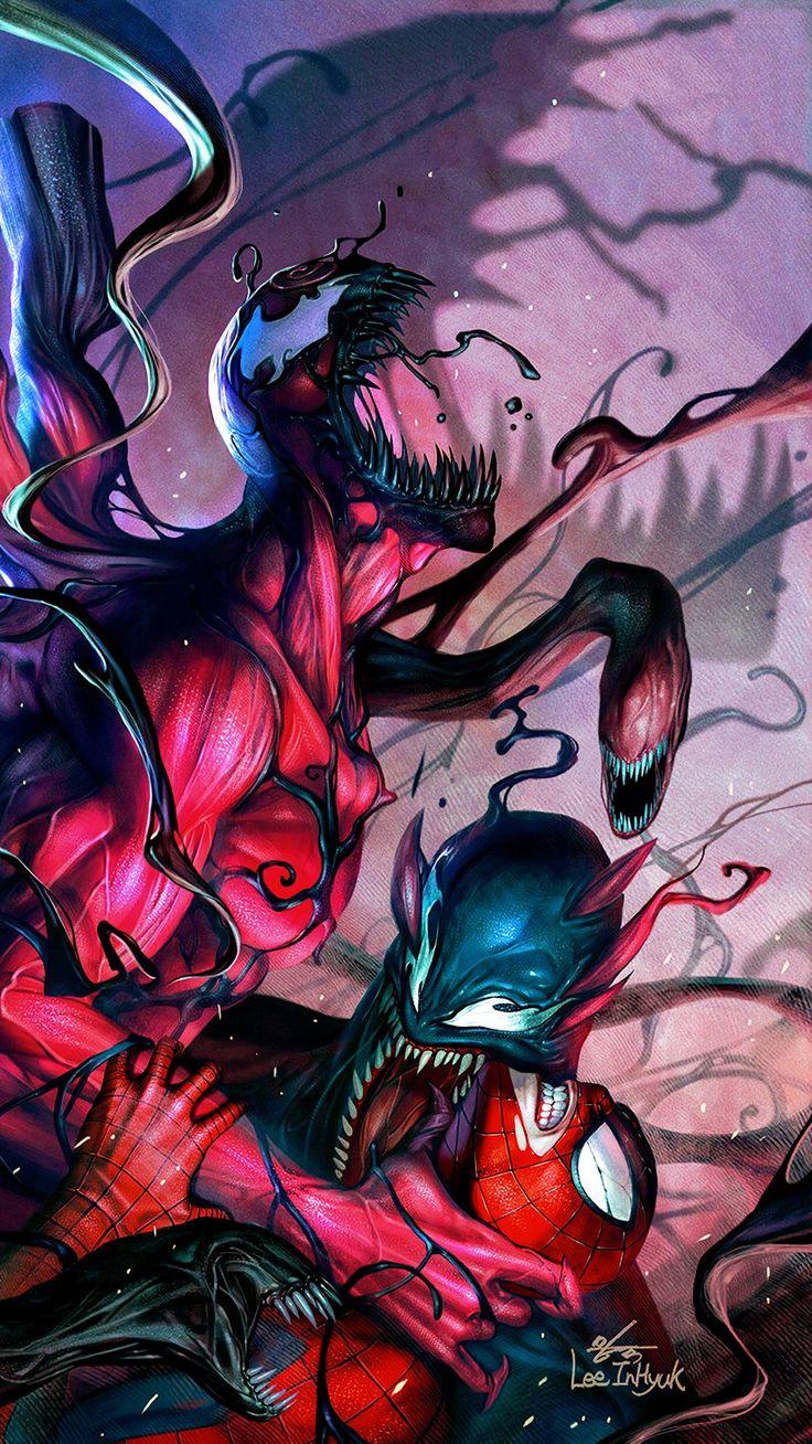 Spider-Man Vs Venom Comic Art Marvel Wallpapers