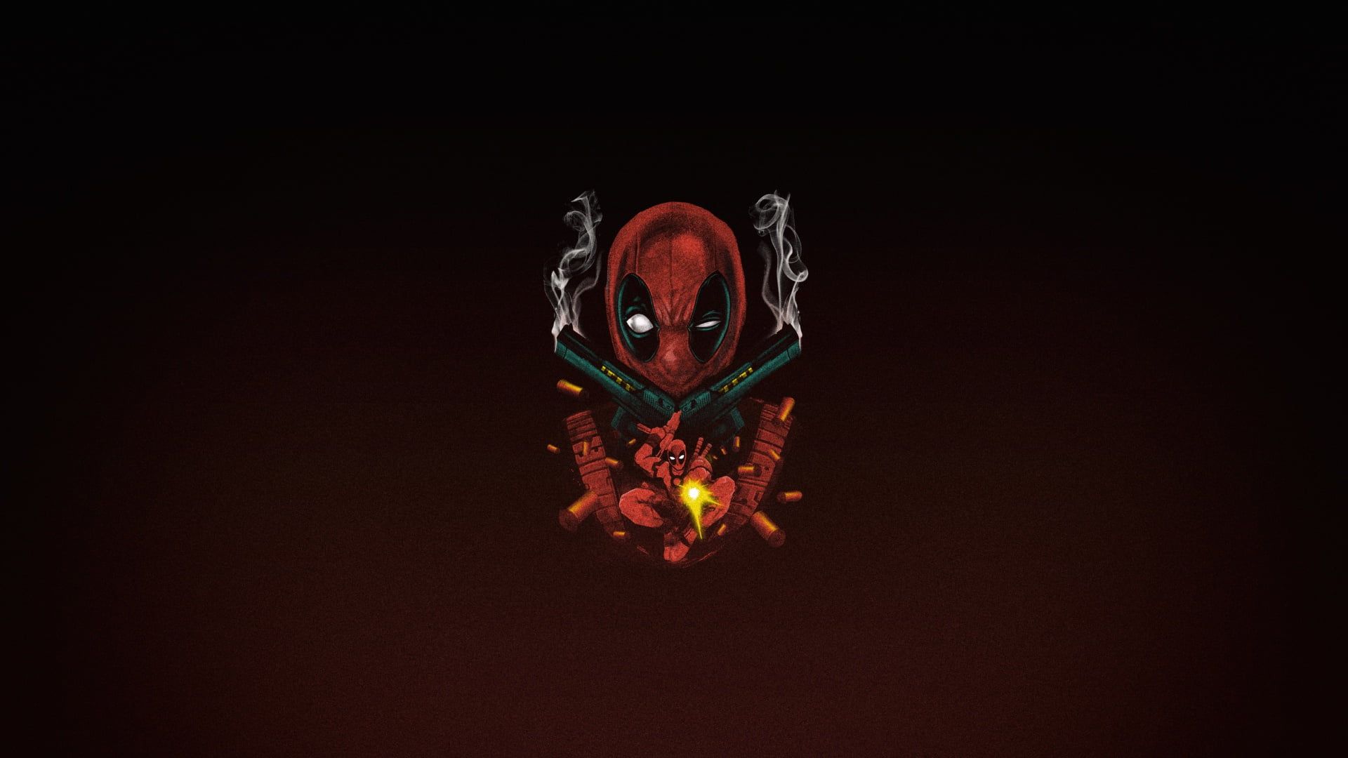 Spooky Minimal Deadpool Wallpapers