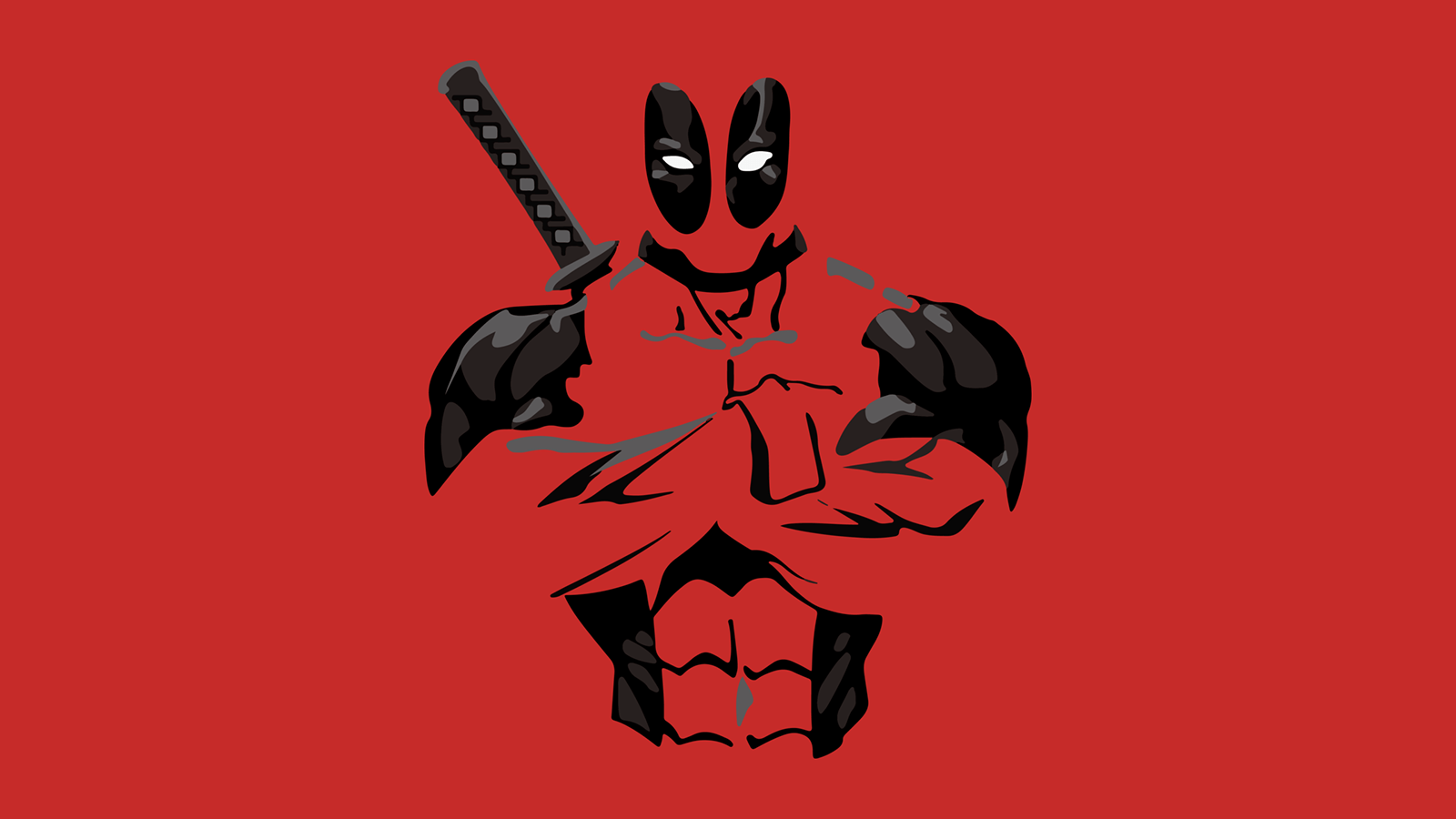 Spooky Minimal Deadpool Wallpapers