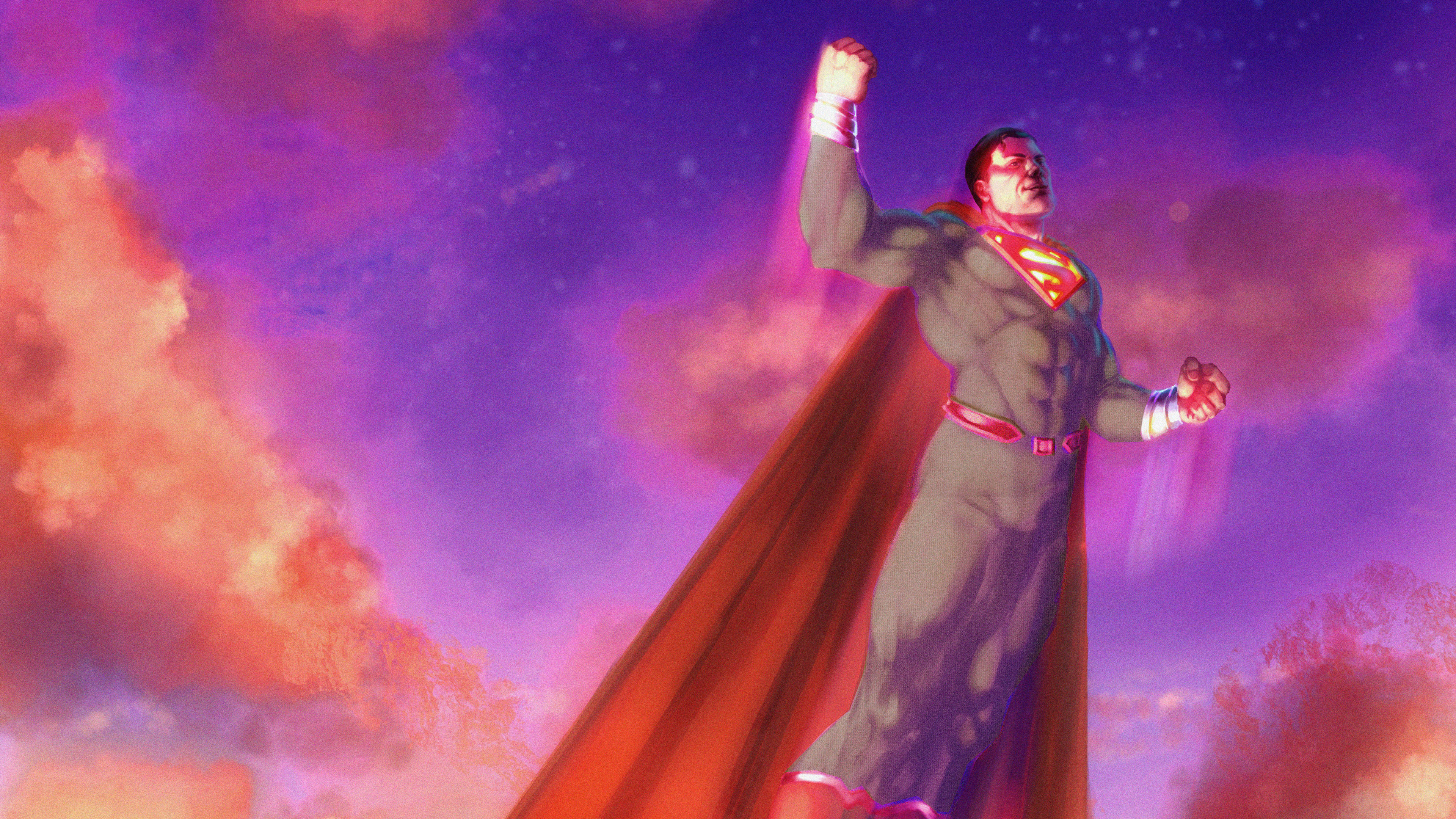 Superman Flying Digital 2020 Wallpapers