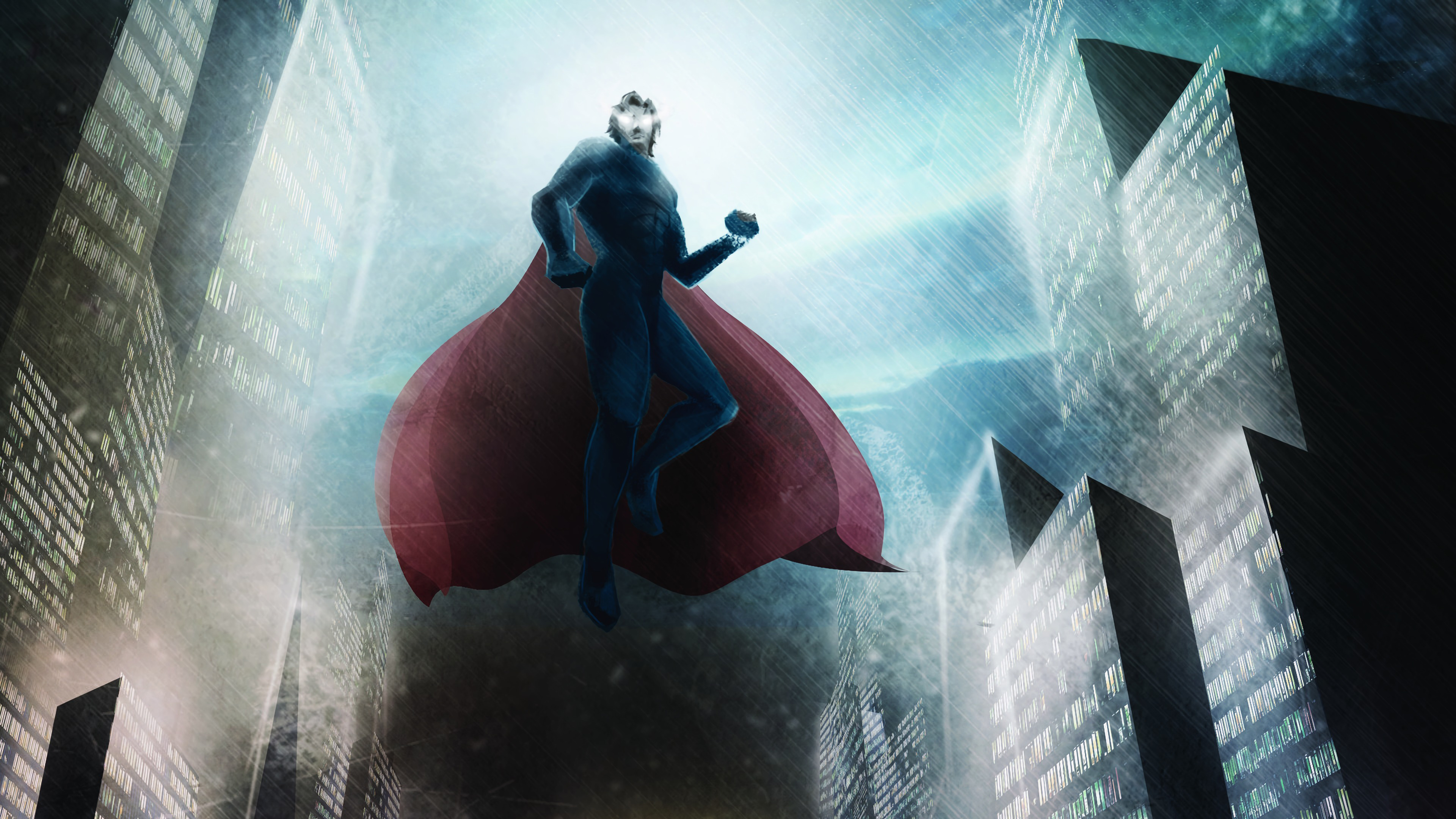 Superman Flying Digital 2020 Wallpapers