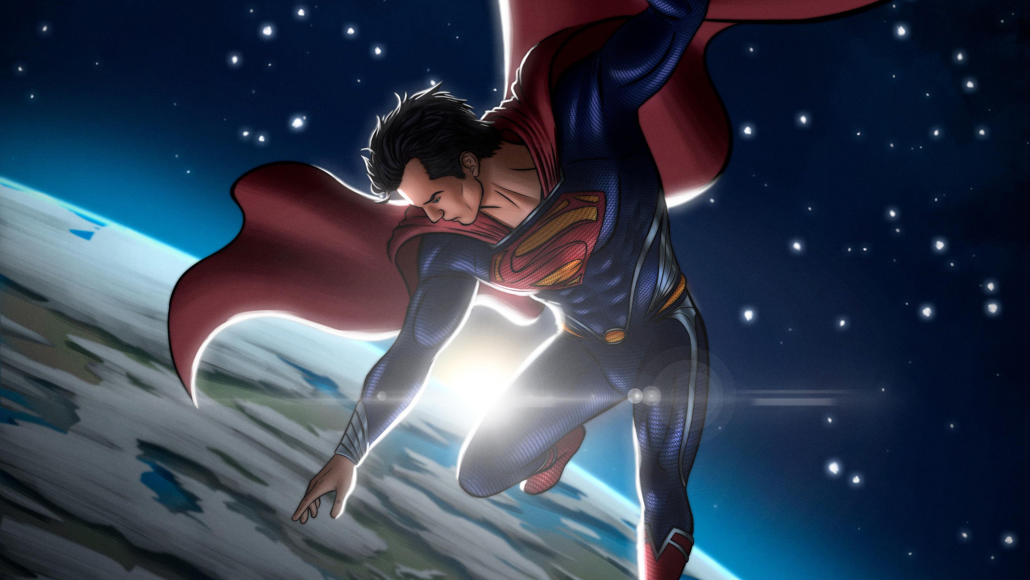 Superman Flying Digital 2020 Wallpapers