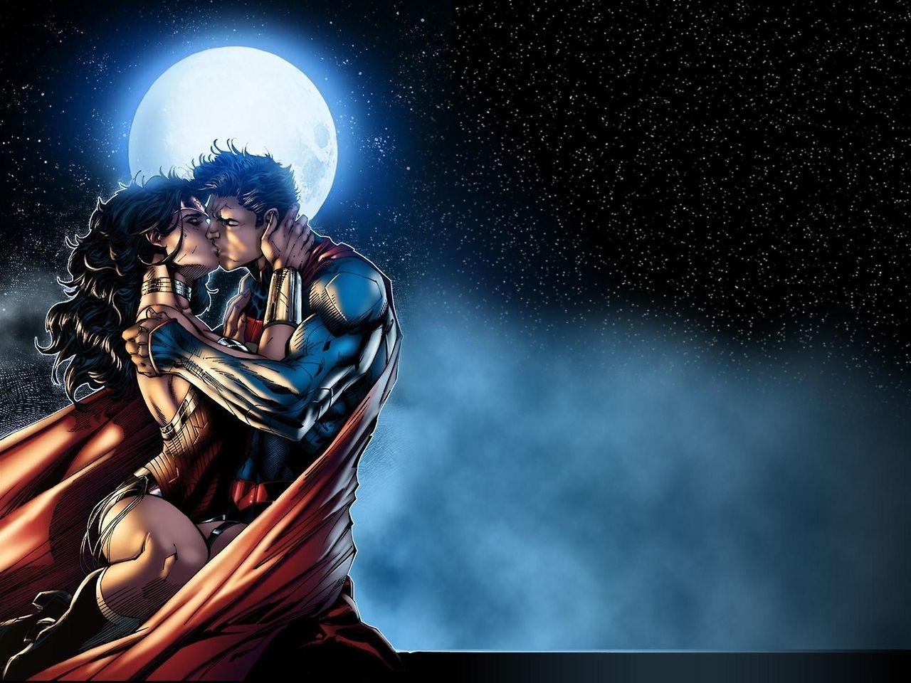 Superman In Moon Wallpapers