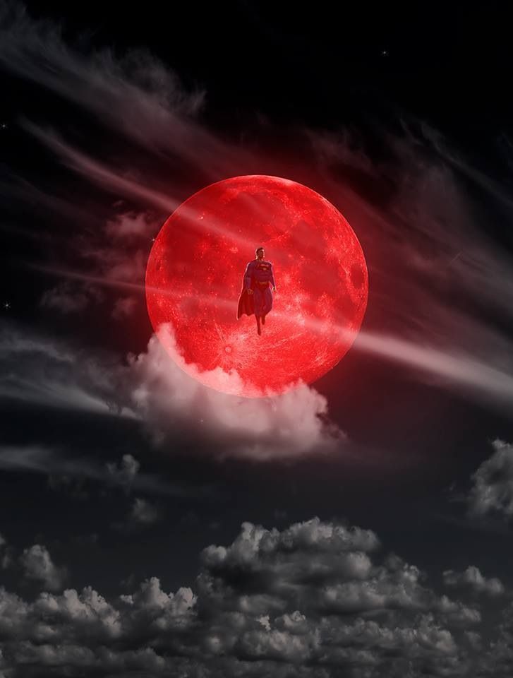 Superman In Moon Wallpapers