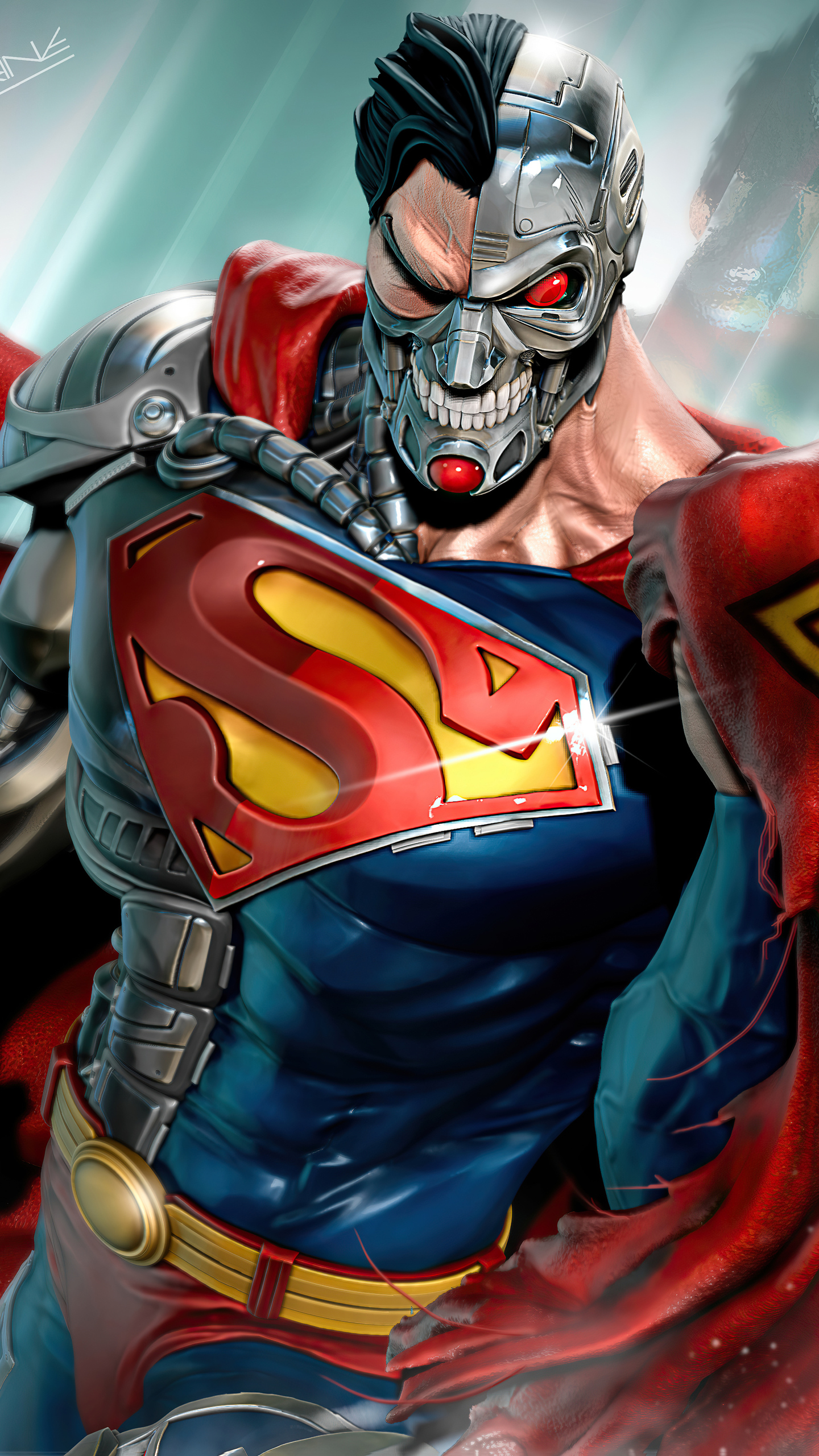 Superman X Cyborg Superman Cool Art Wallpapers