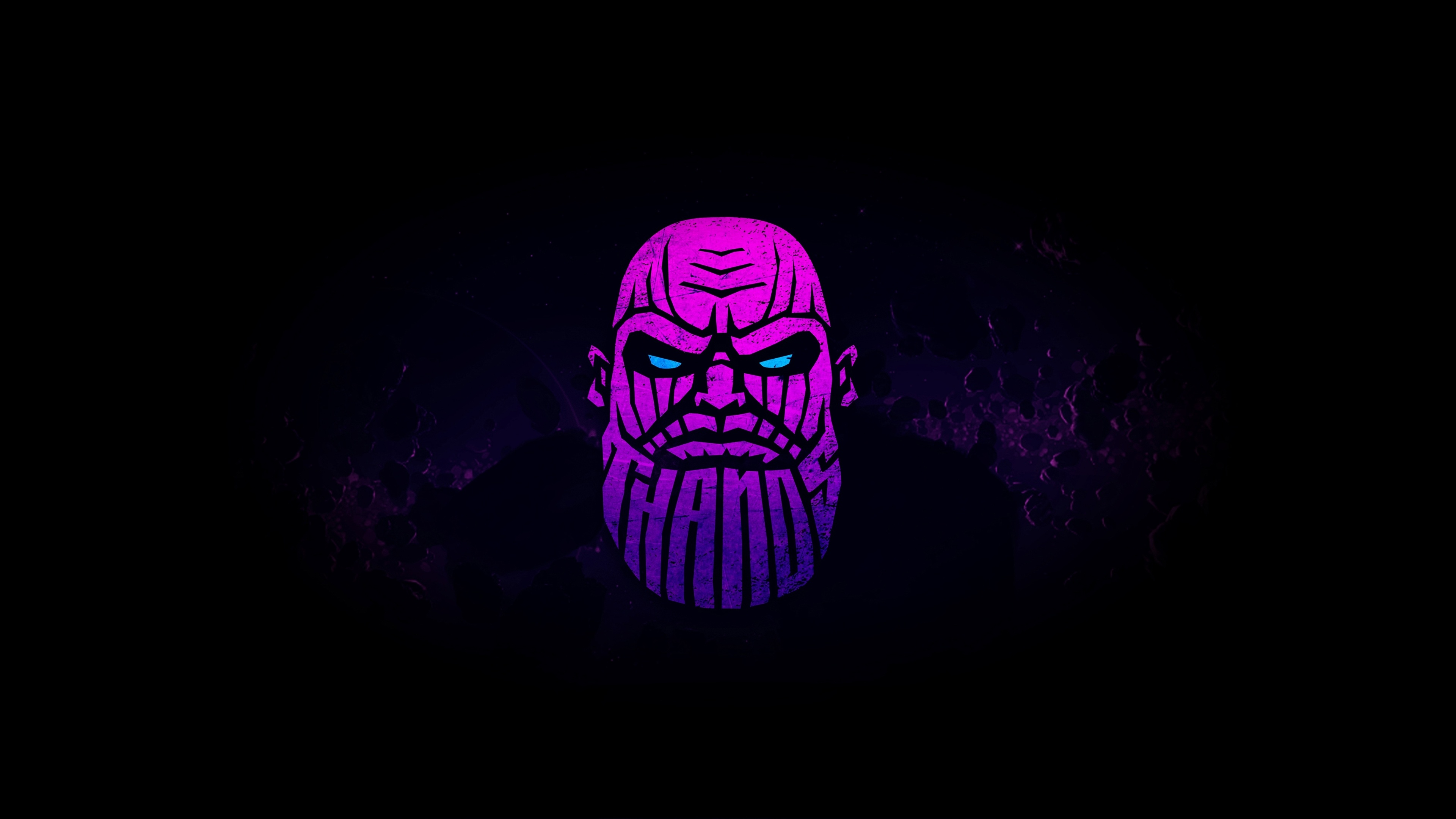 Thanos Face Minimal 4K Wallpapers