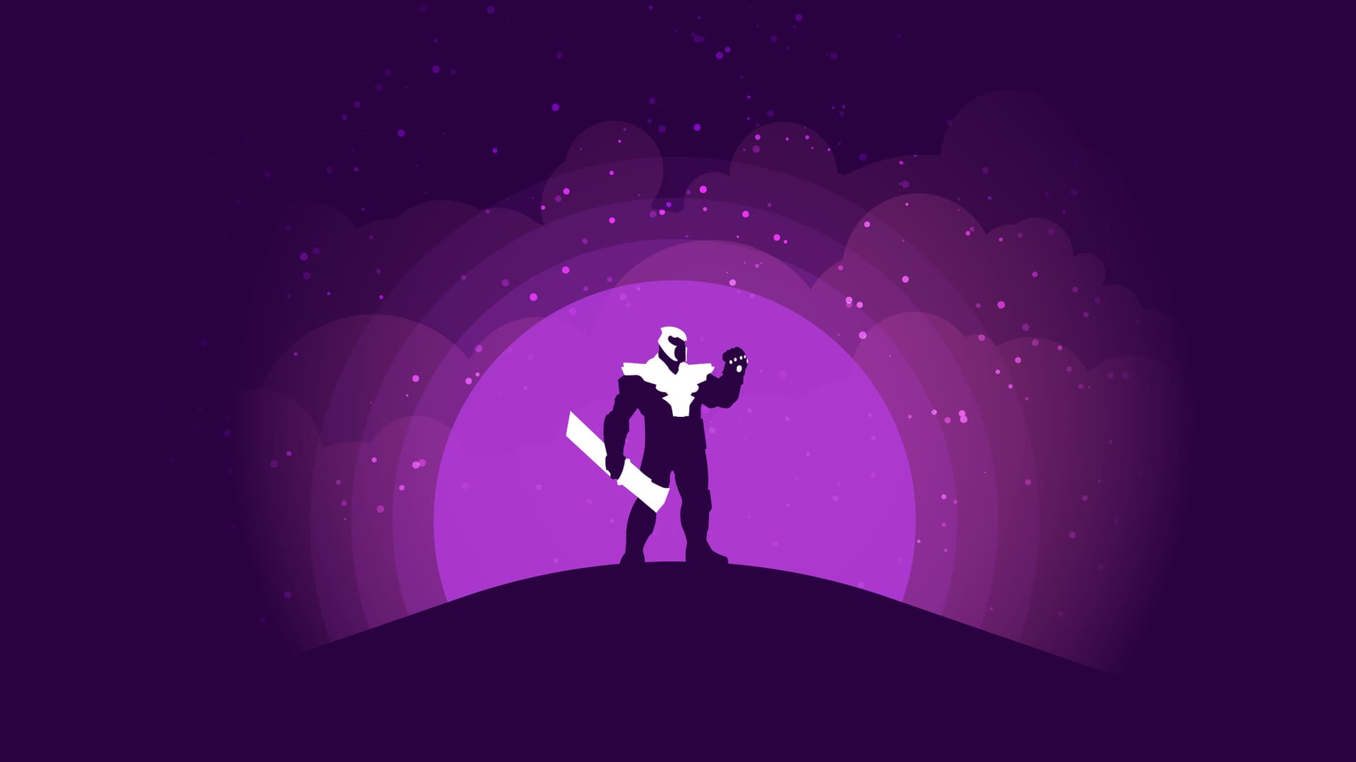 Thanos Face Minimal 4K Wallpapers