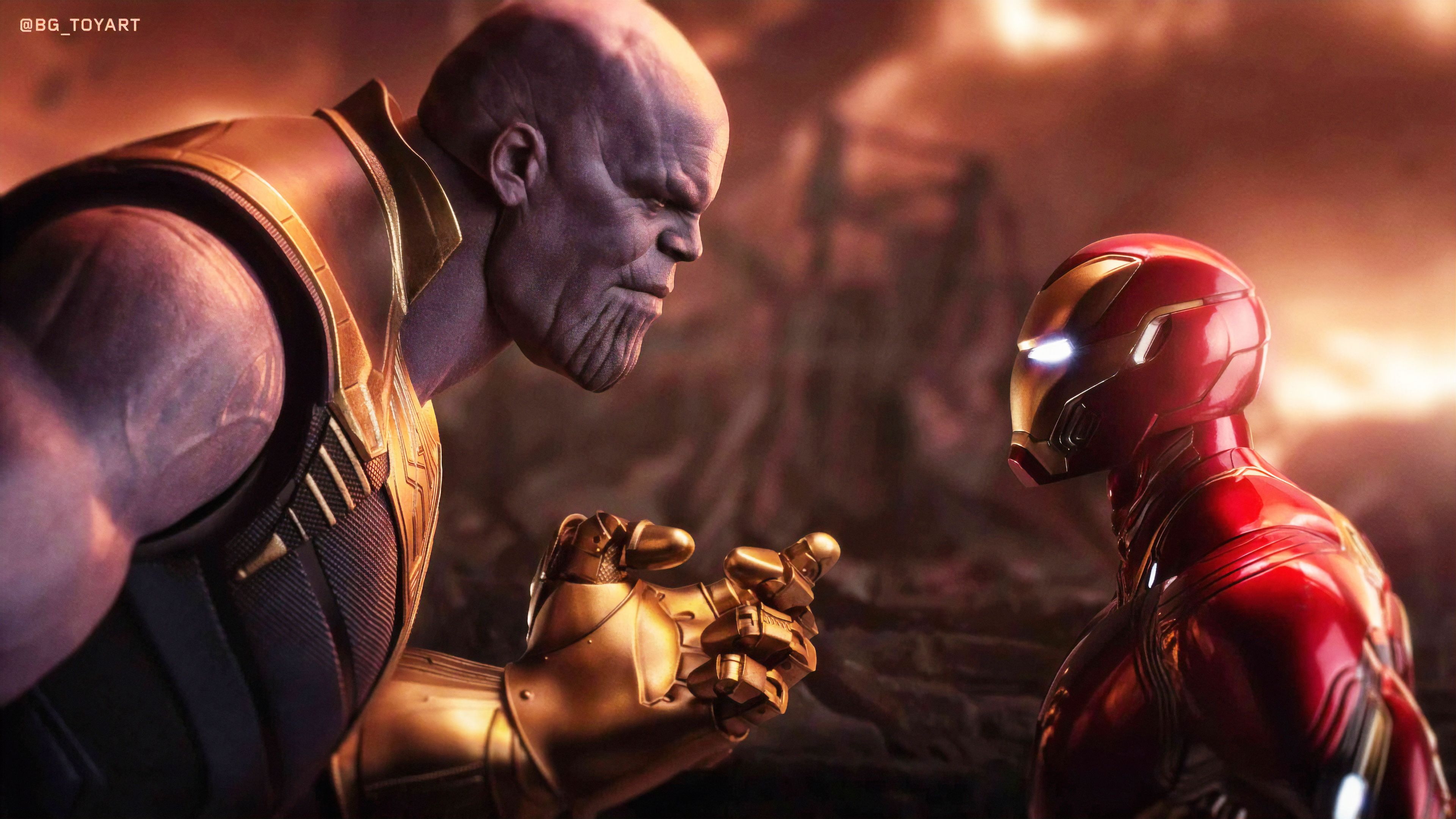 Thanos Vs Mcu Superheroes Wallpapers