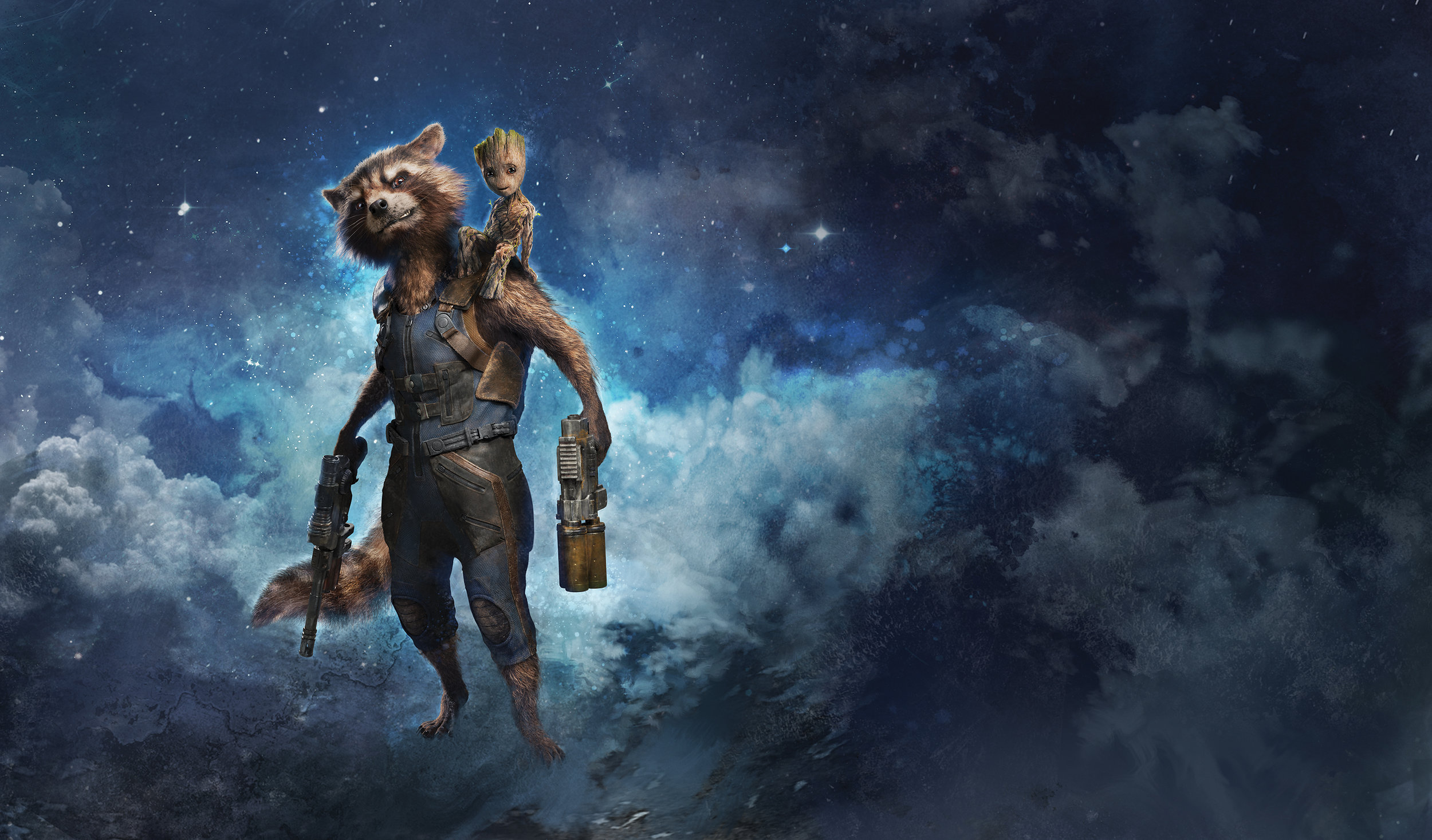 Thor, Groot And Rocket Wallpapers