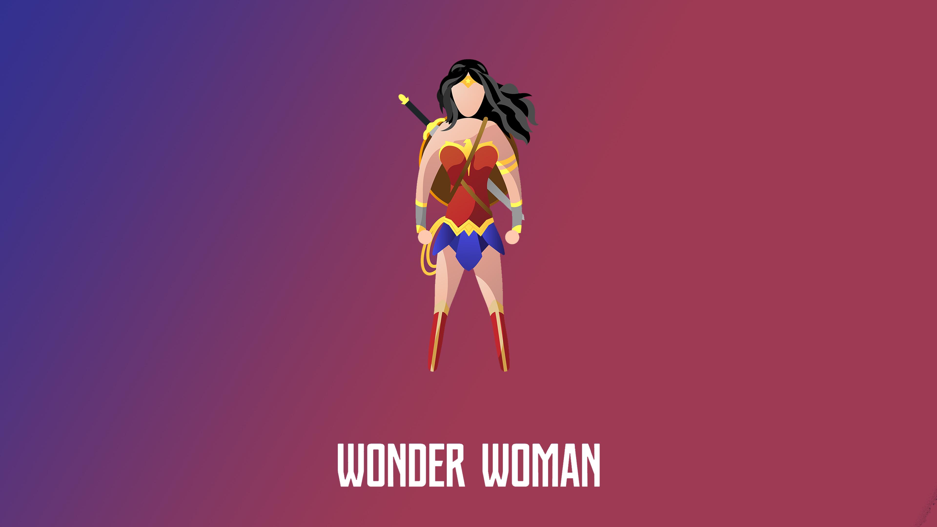 Wonder Woman 5K Minimalist Wallpapers