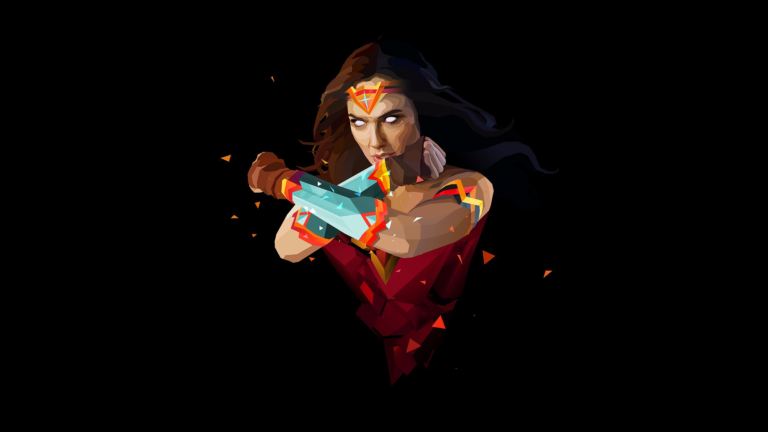 Wonder Woman 8K Minimalist Wallpapers