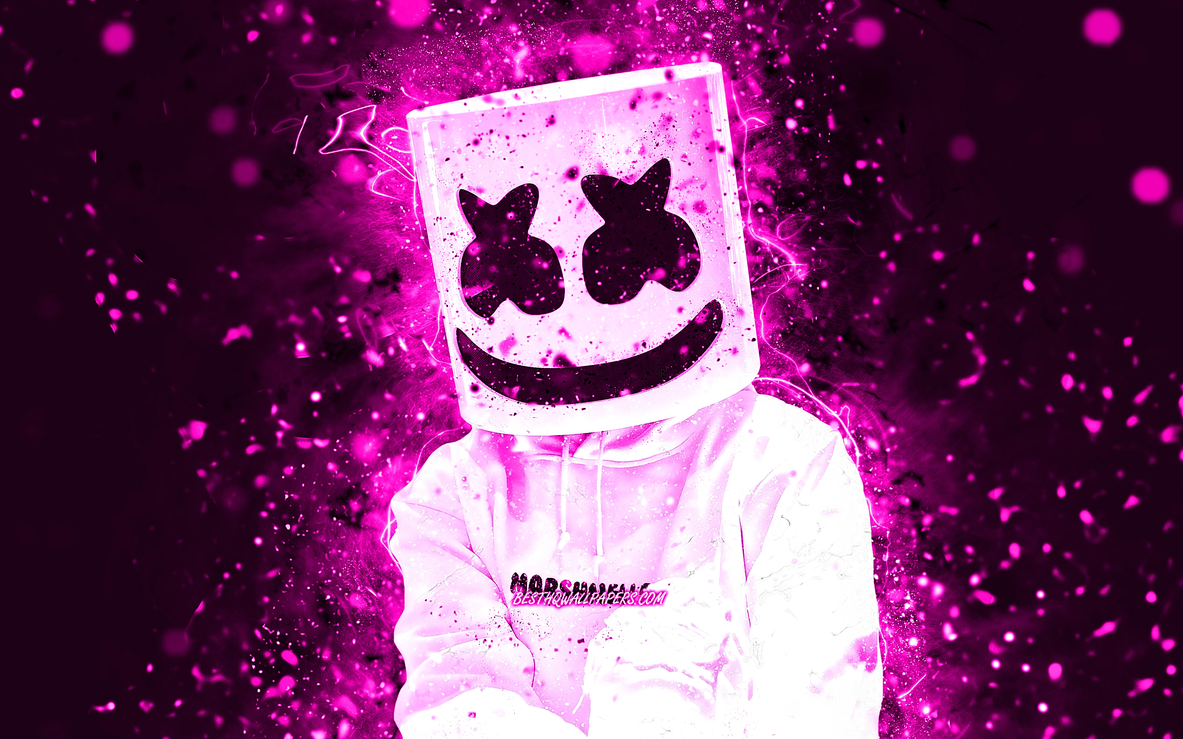 Dj Marshmello Hd Neon Wallpapers