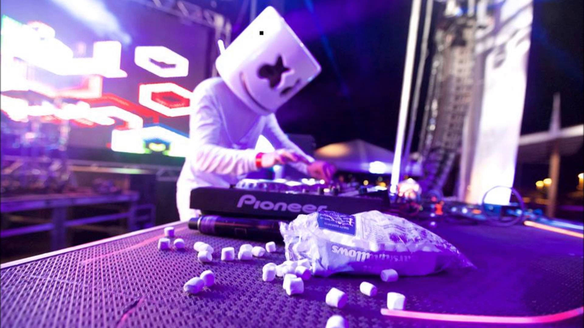 Dj Marshmello Hd Neon Wallpapers