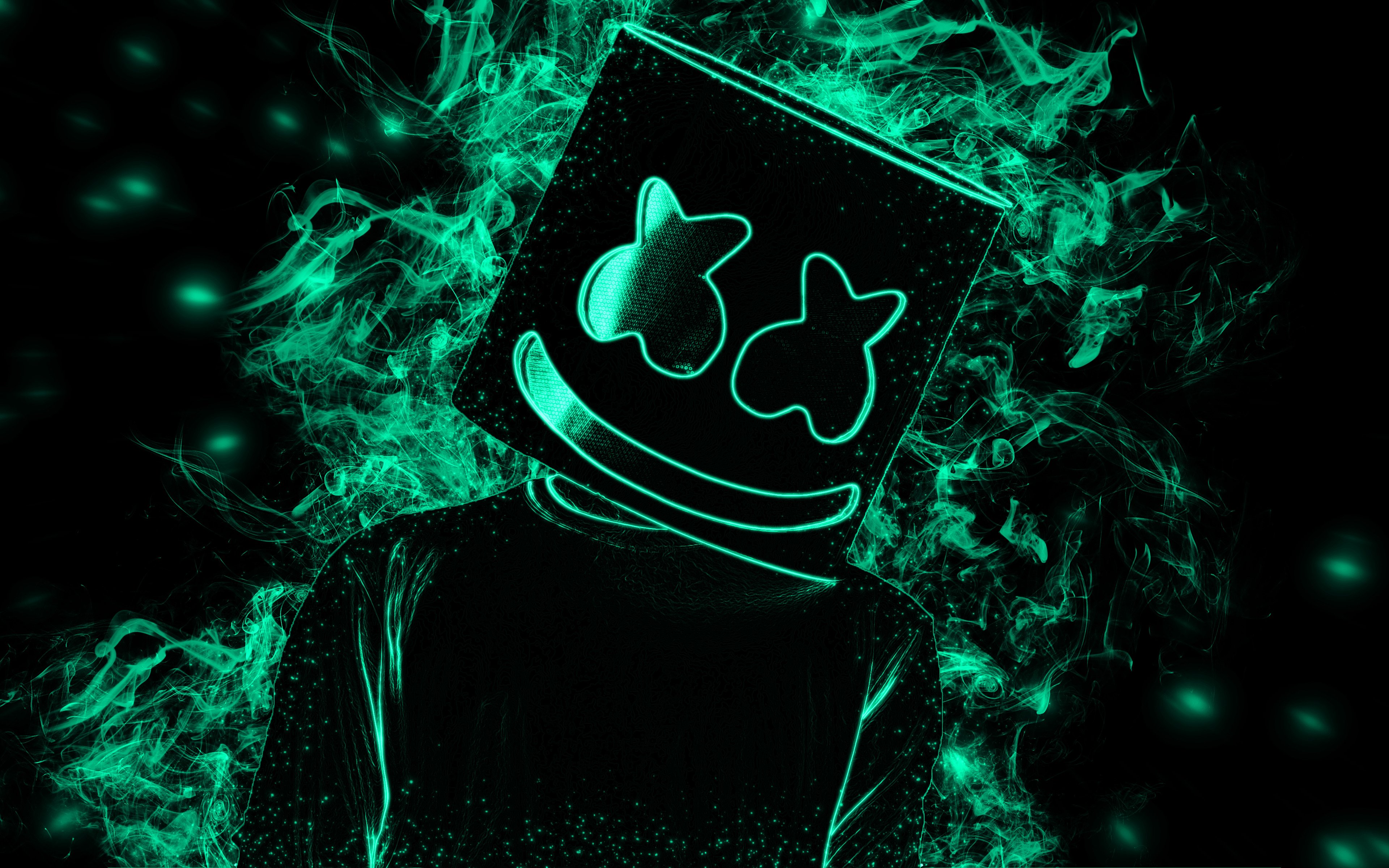 Dj Marshmello Hd Neon Wallpapers