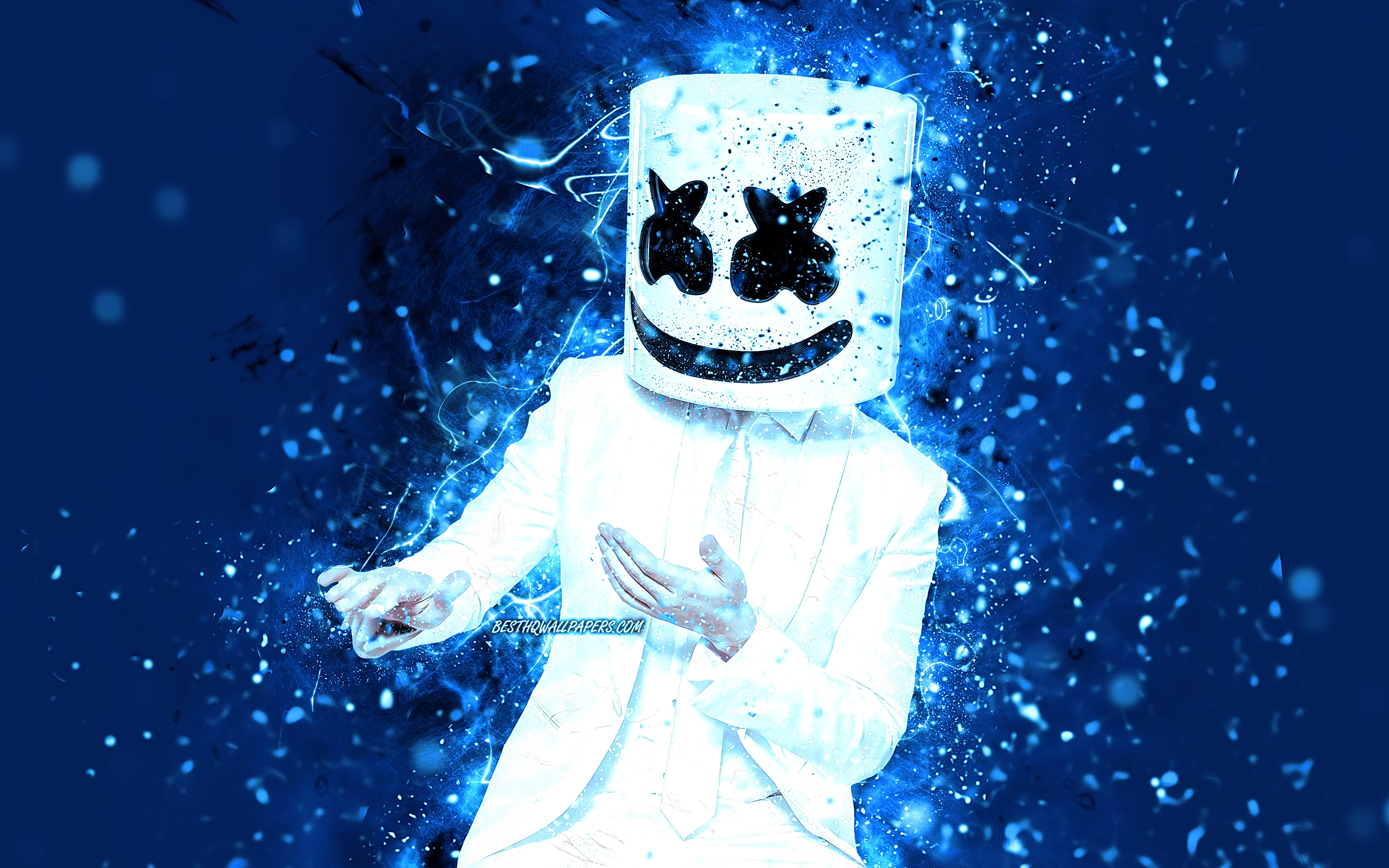 Dj Marshmello Hd Neon Wallpapers