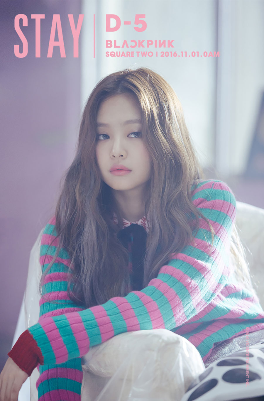 Blackpink Jennie Wink Pink Hair Wallpapers