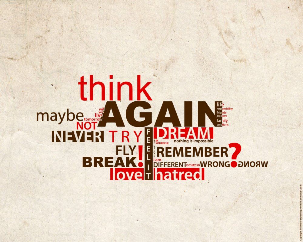 Think Again Wallpapers