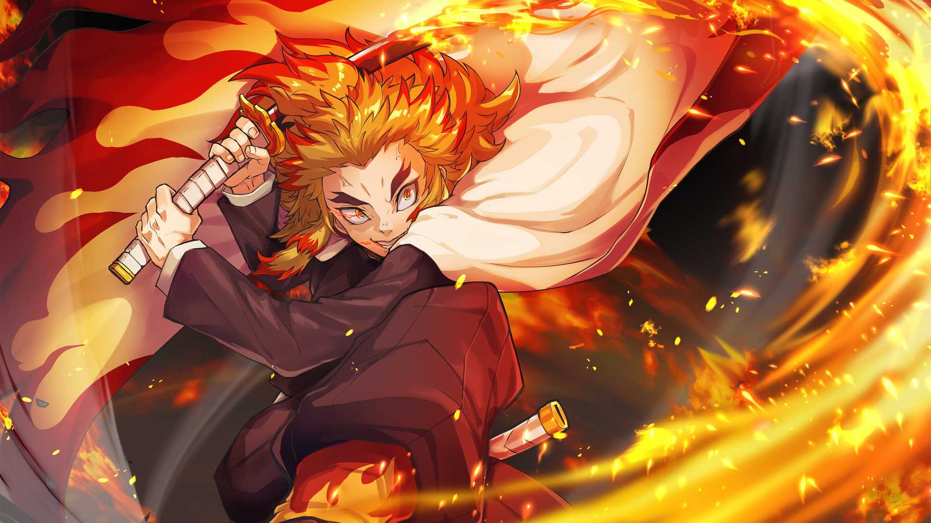 4K Kyojuro Rengoku Wallpapers