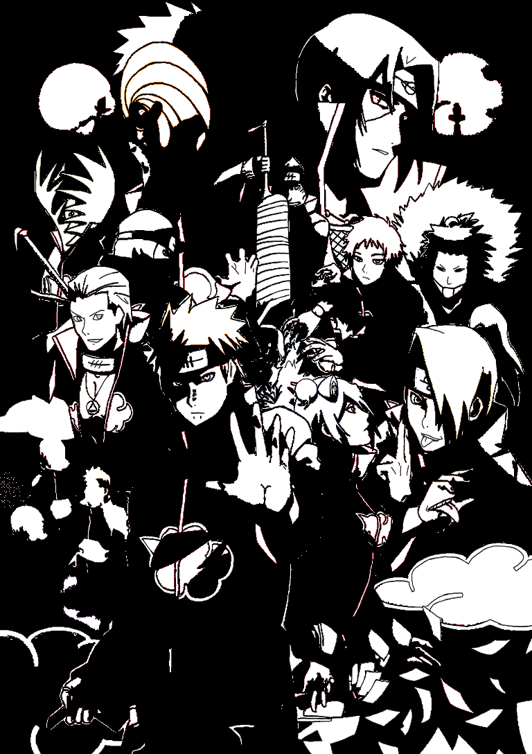 Akatsuki Black And White Wallpapers