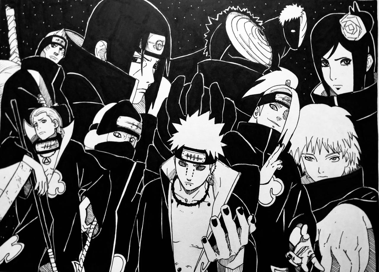 Akatsuki Black And White Wallpapers