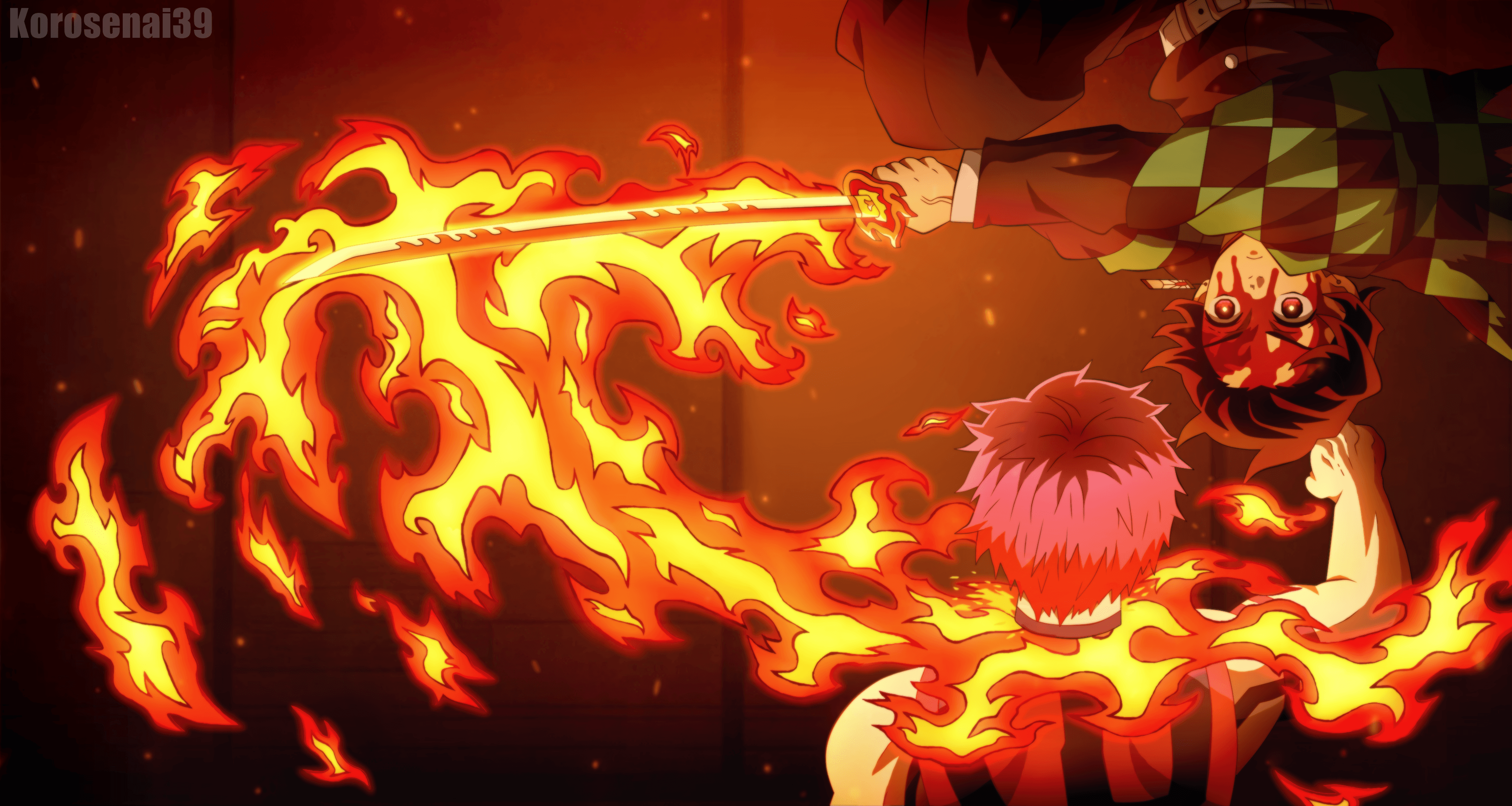 Akaza Vs Kyojuro Rengoku Kimetsu No Yaiba Wallpapers