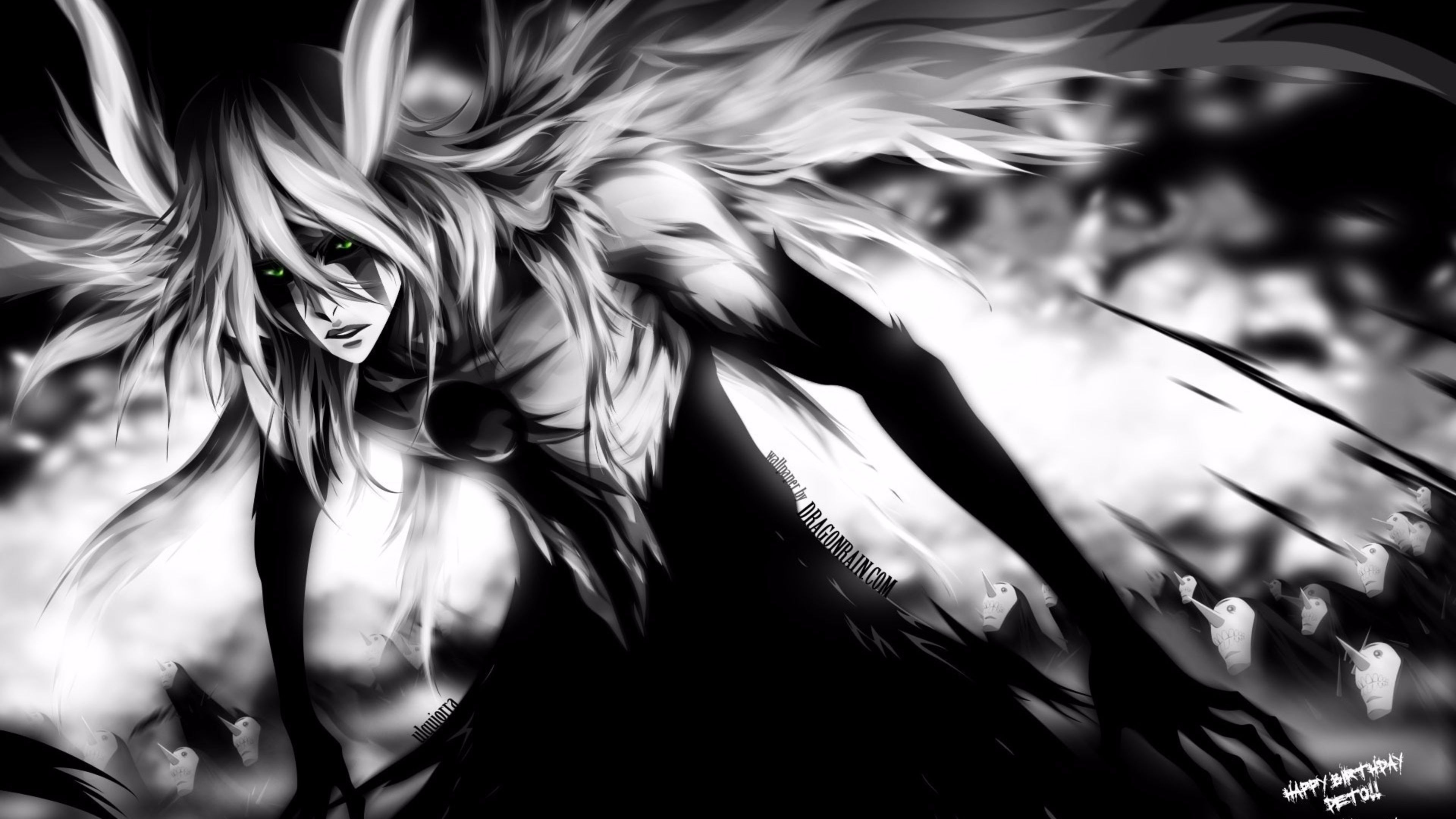 Anime Art Black And White Wallpapers