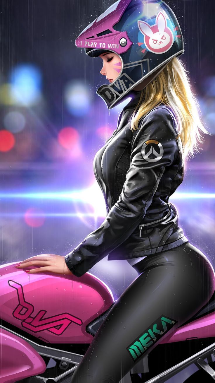 Anime Biker Girl Wallpapers