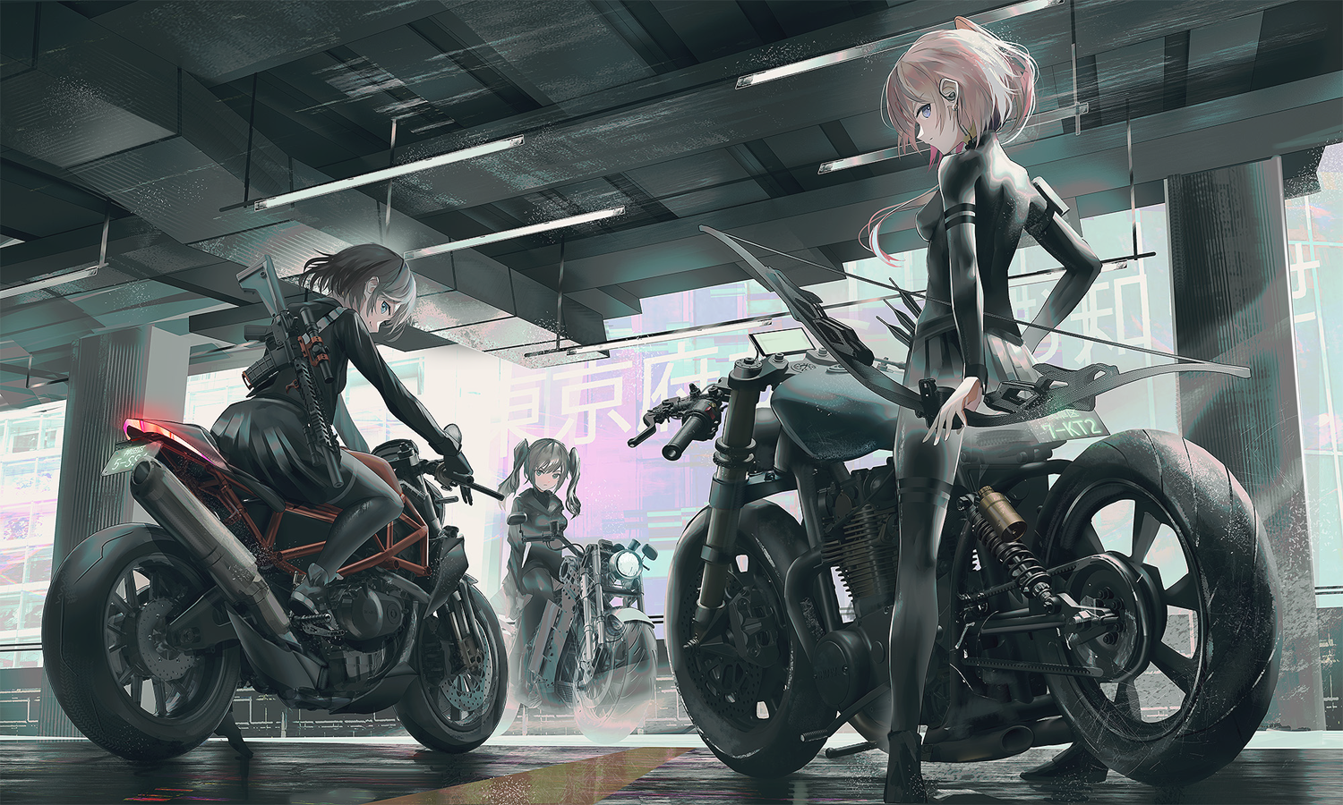 Anime Biker Girl Wallpapers