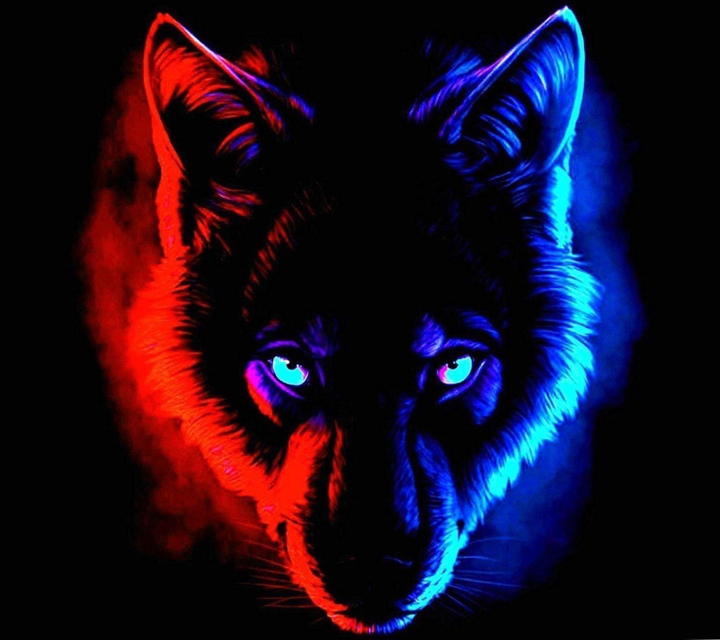 Anime Black And Red Wolf Wallpapers