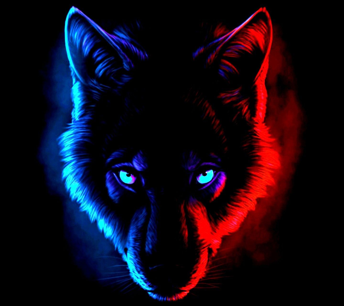 Anime Black And Red Wolf Wallpapers