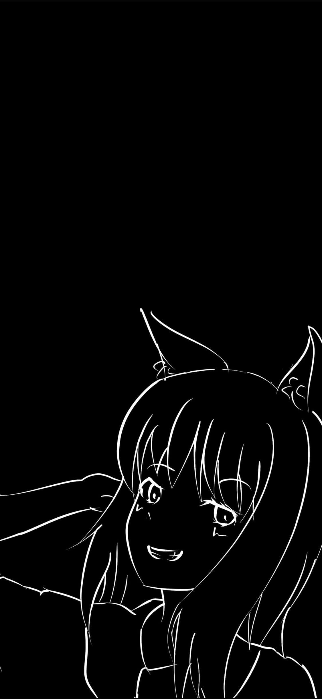 Anime Black And White Iphone Wallpapers