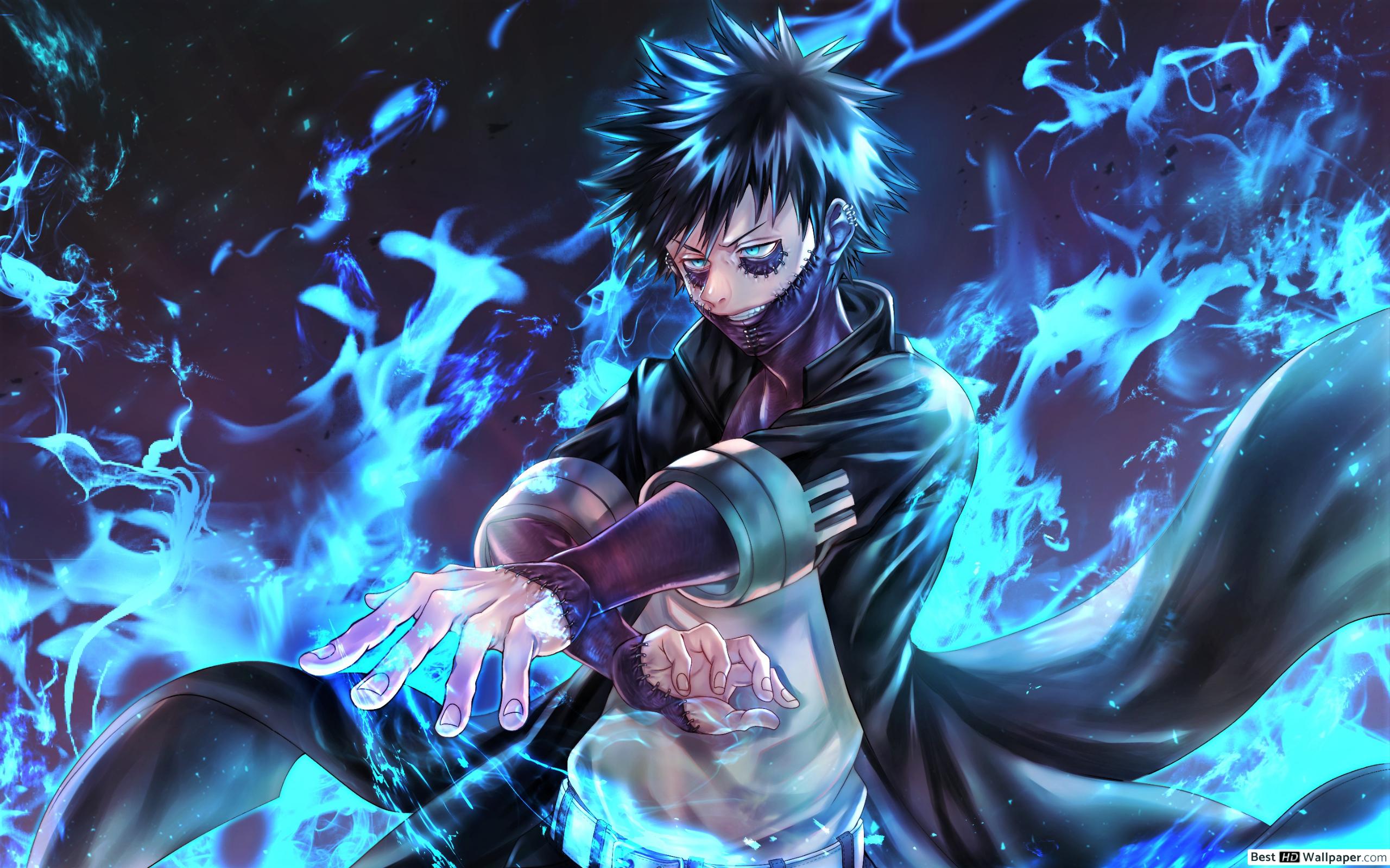 Anime Blue Fire Wallpapers