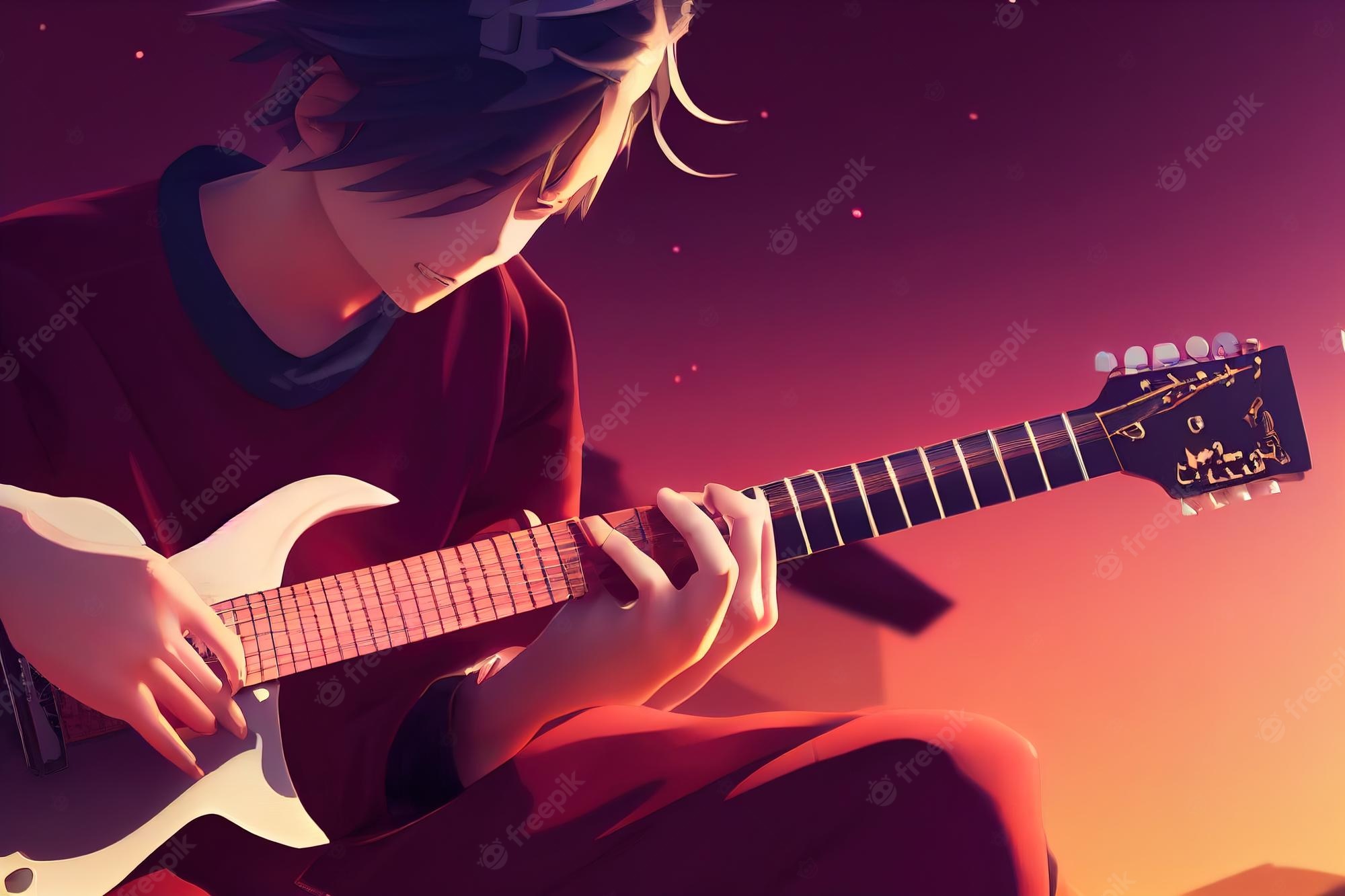 Anime Boy Guitar Wallpapers