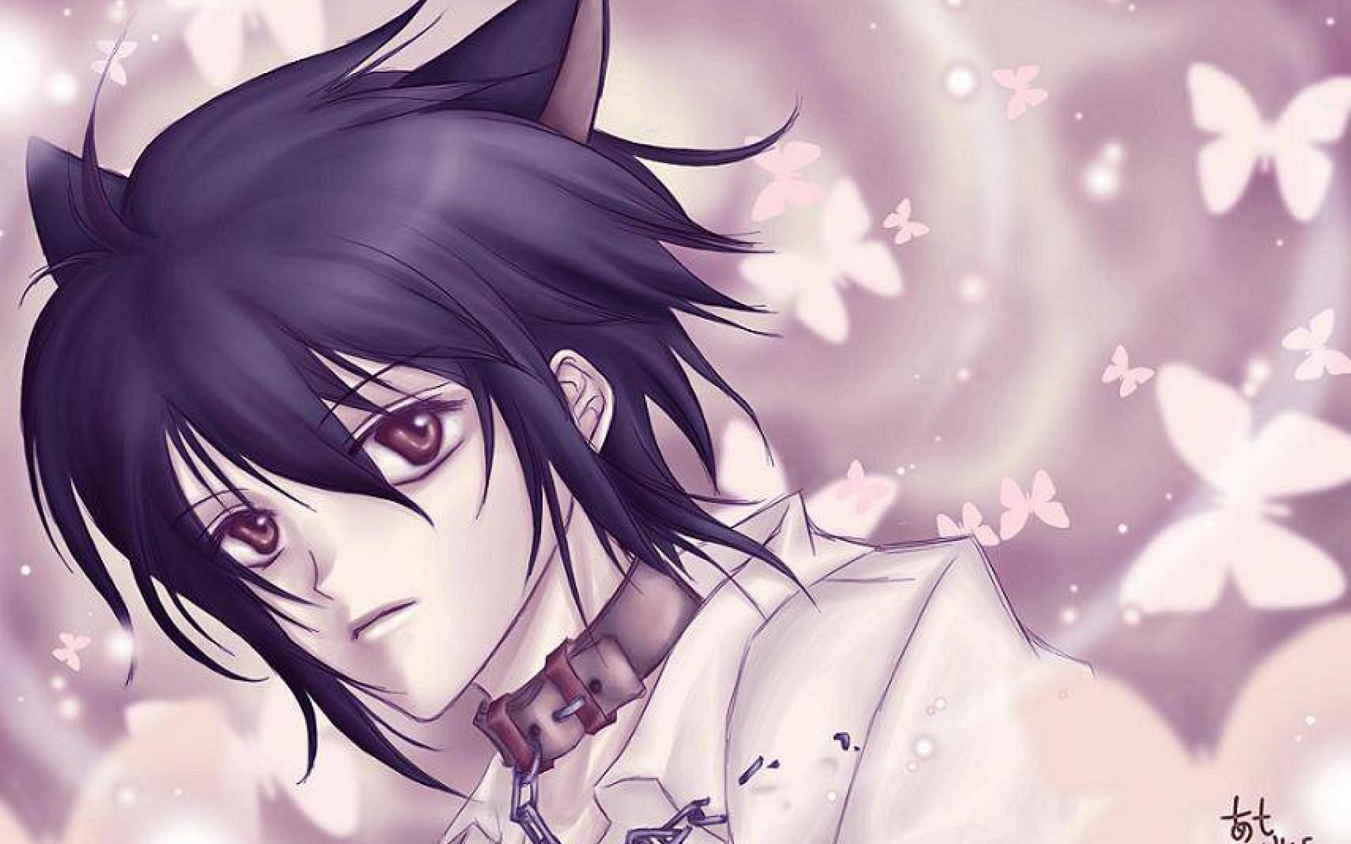 Anime Boy Purple Hair Wallpapers