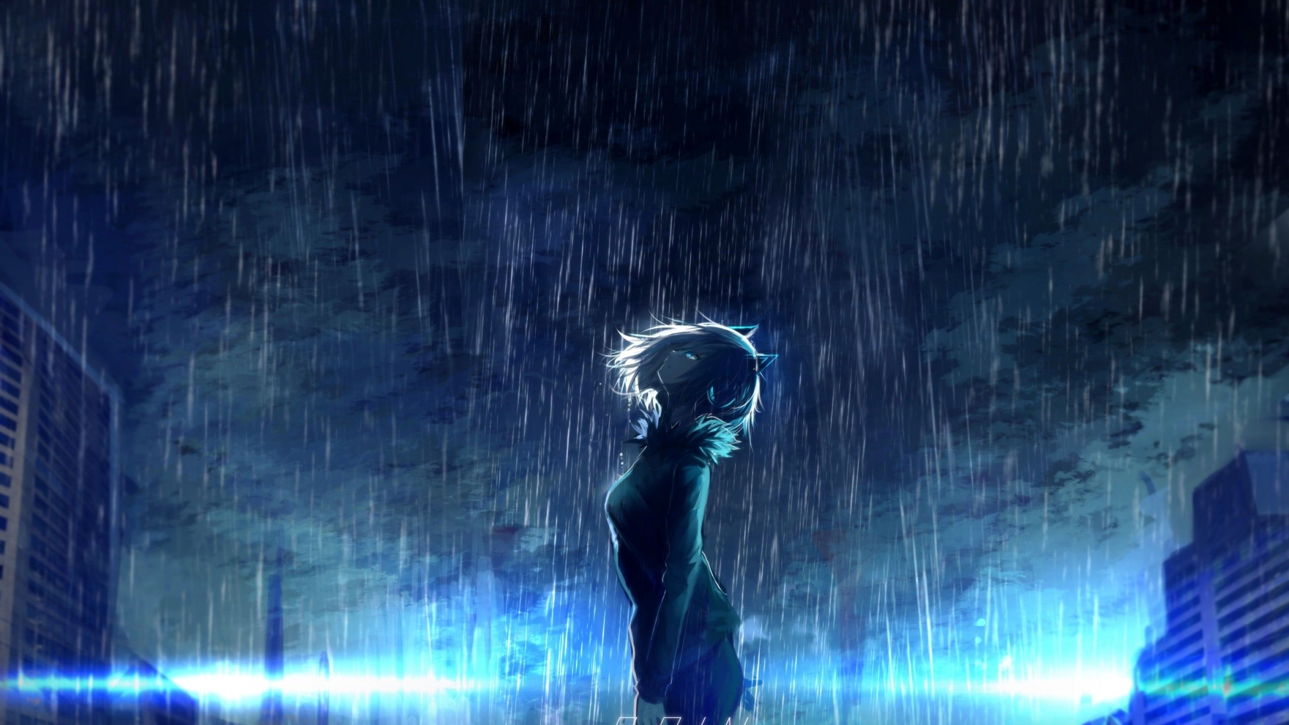 Anime Boy Rain Wallpapers