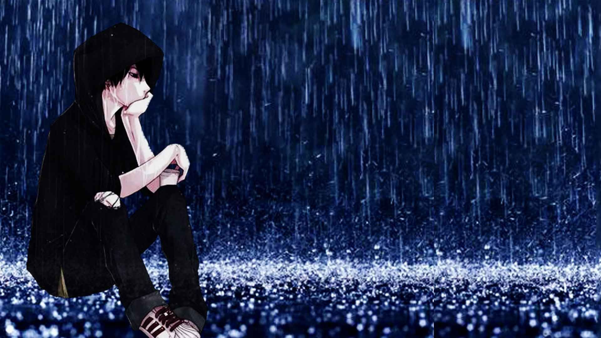 Anime Boy Rain Wallpapers