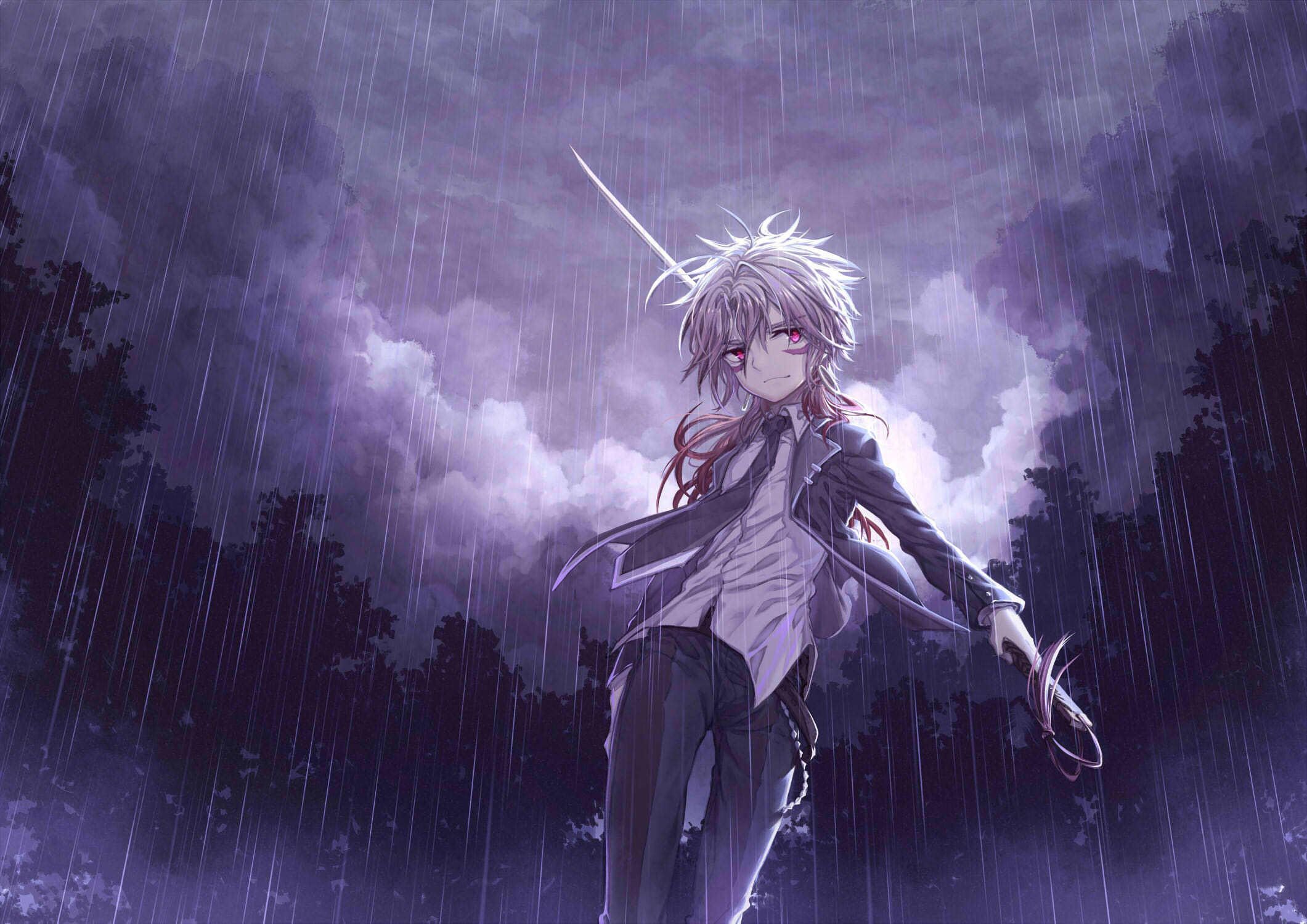 Anime Boy Rain Wallpapers