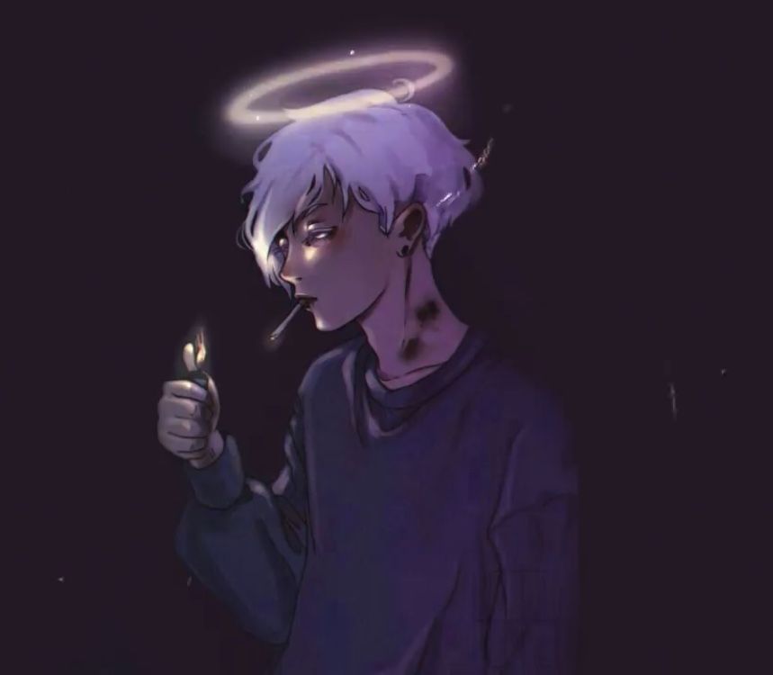 Anime Boy Smoking Wallpapers