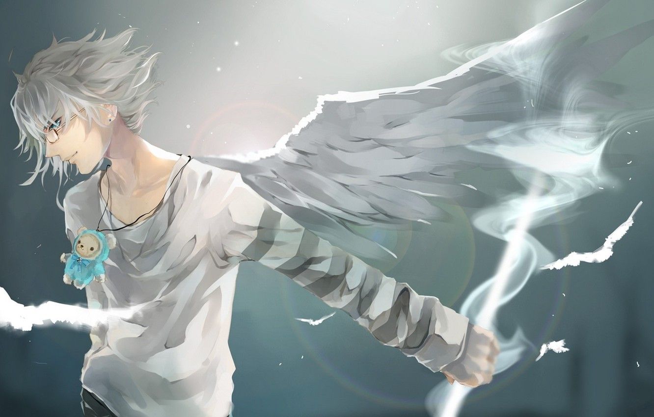 Anime Boys Grey Hair Wallpapers