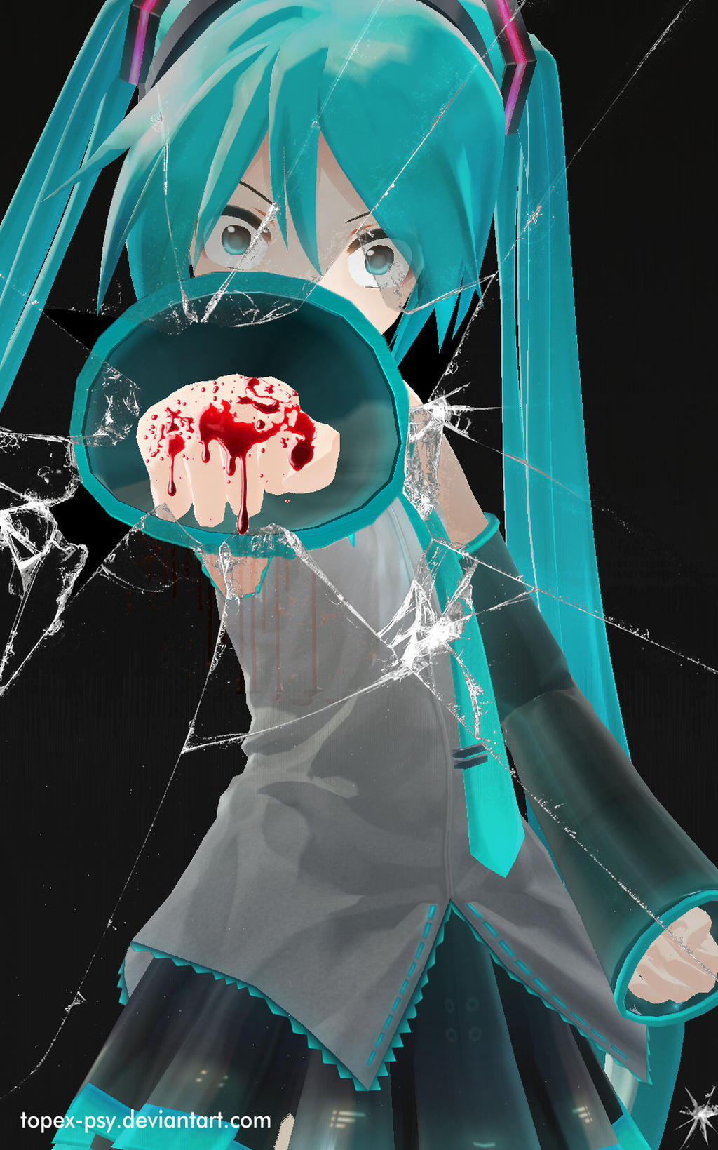 Anime Broken Glass Wallpapers