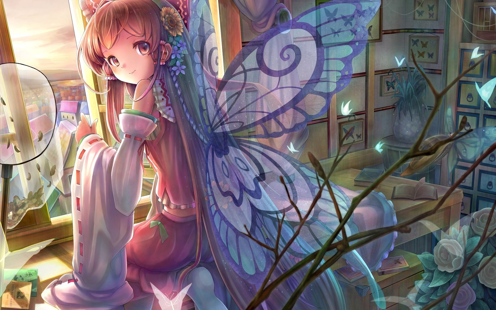 Anime Butterfly Girl Wallpapers